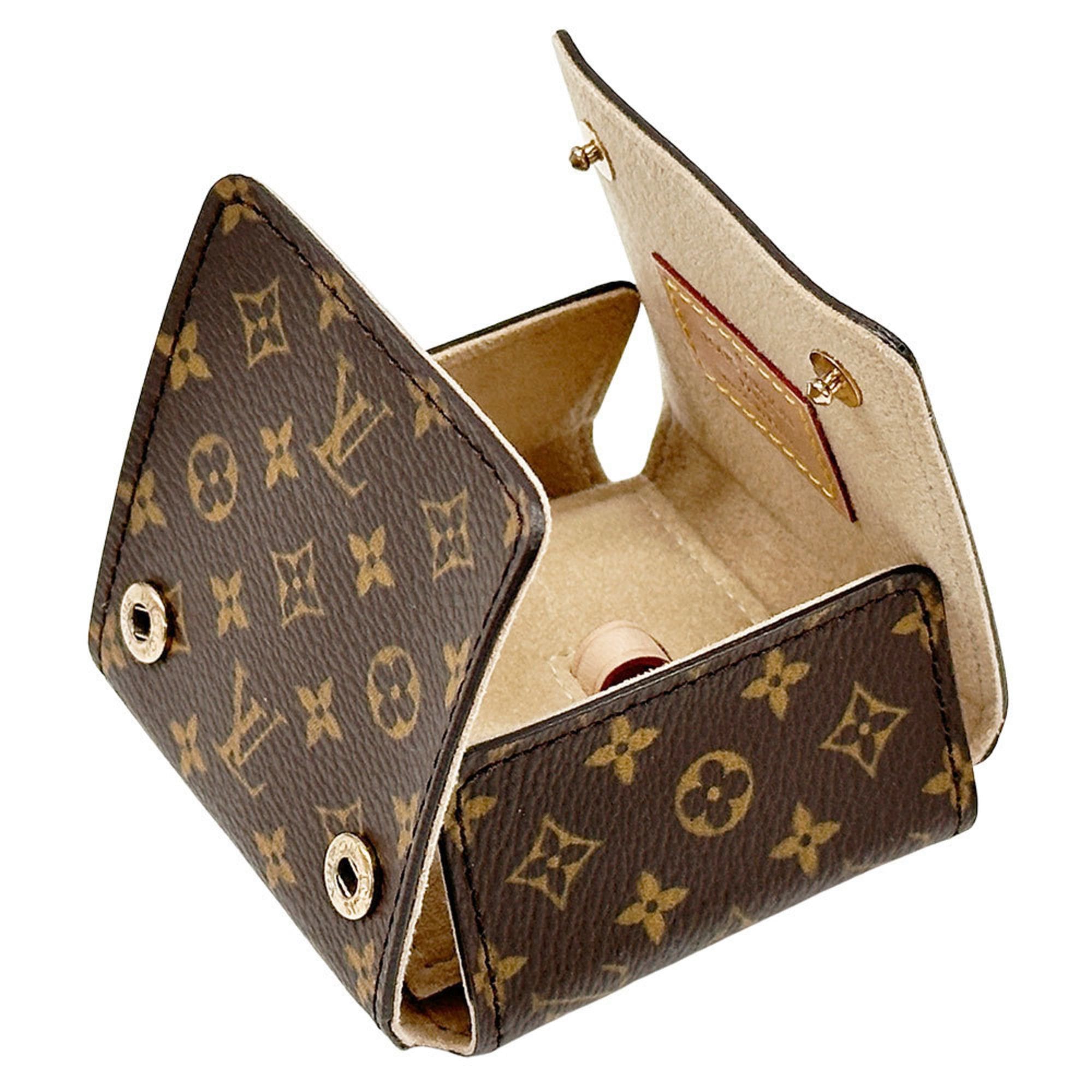 Louis Vuitton Louis Vuitton Women's Accessories Brand Monogram Canvas Brown Jewelry Case Size ONE SIZE - 7 Thumbnail