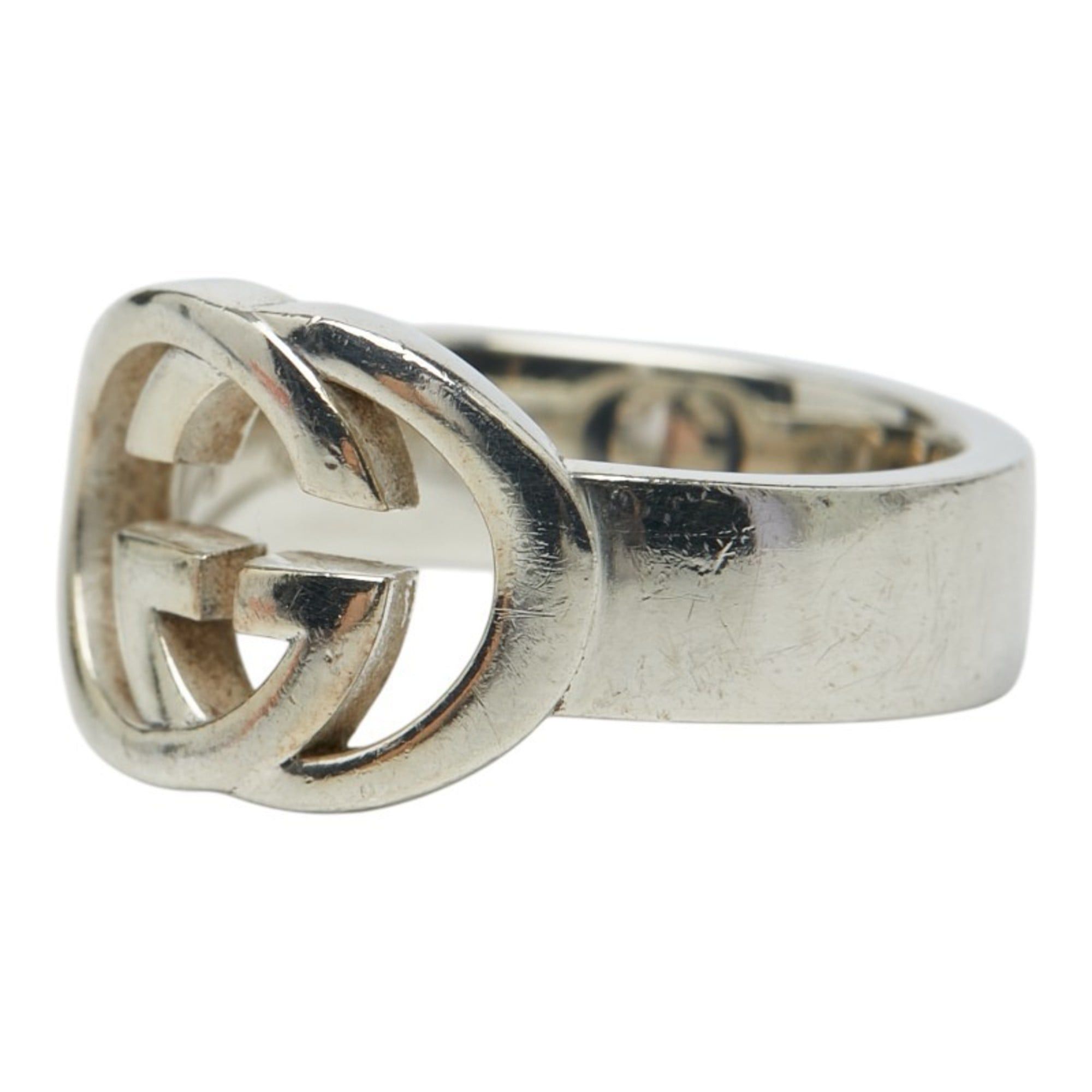 Gucci Gucci Interlocking G Ring, Size #9, SV925 Silver, Women's GUCCI Size ONE SIZE - 2 Thumbnail