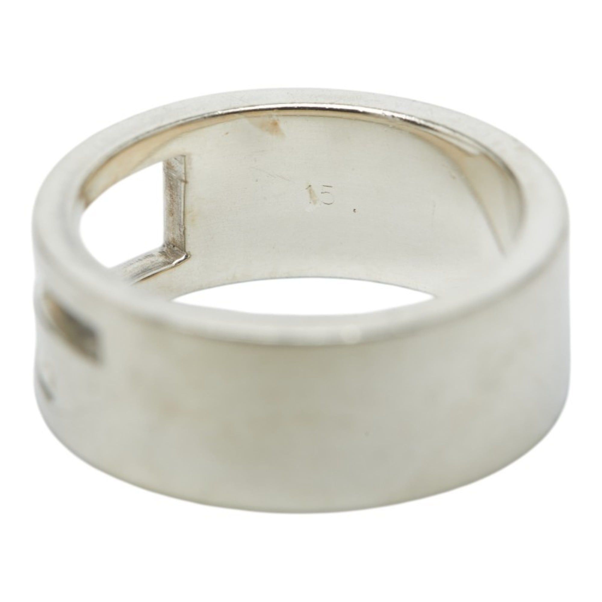 Gucci Gucci Branded G Ring, Size #15, SV925 Silver, Women's GUCCI Size ONE SIZE - 8 Thumbnail