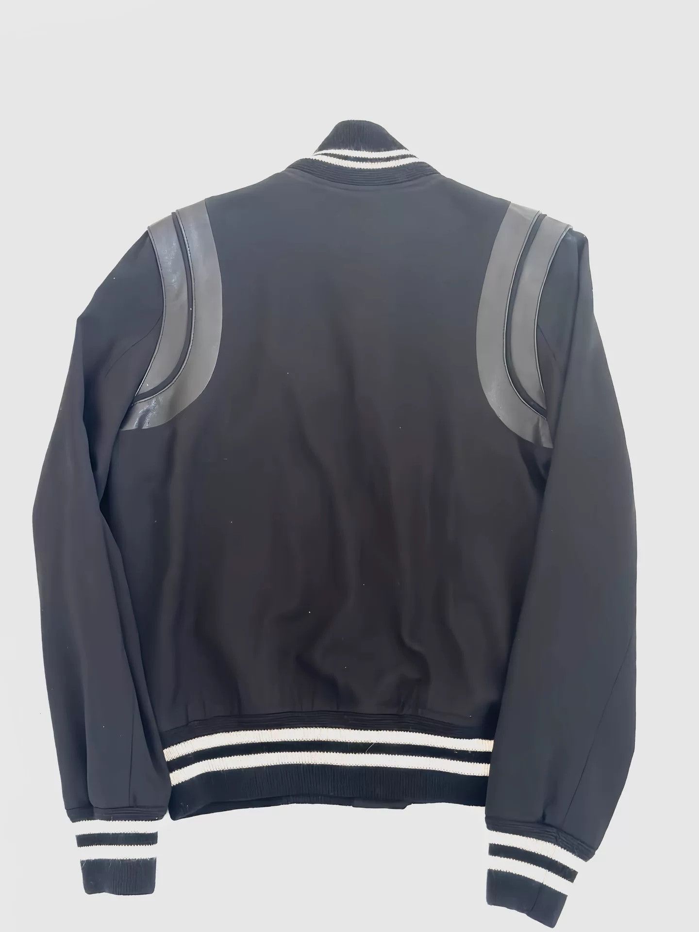 Saint Laurent Paris SAINT LAURENT Black Baseball Jacket Size US M / EU 48-50 / 2 - 2 Thumbnail