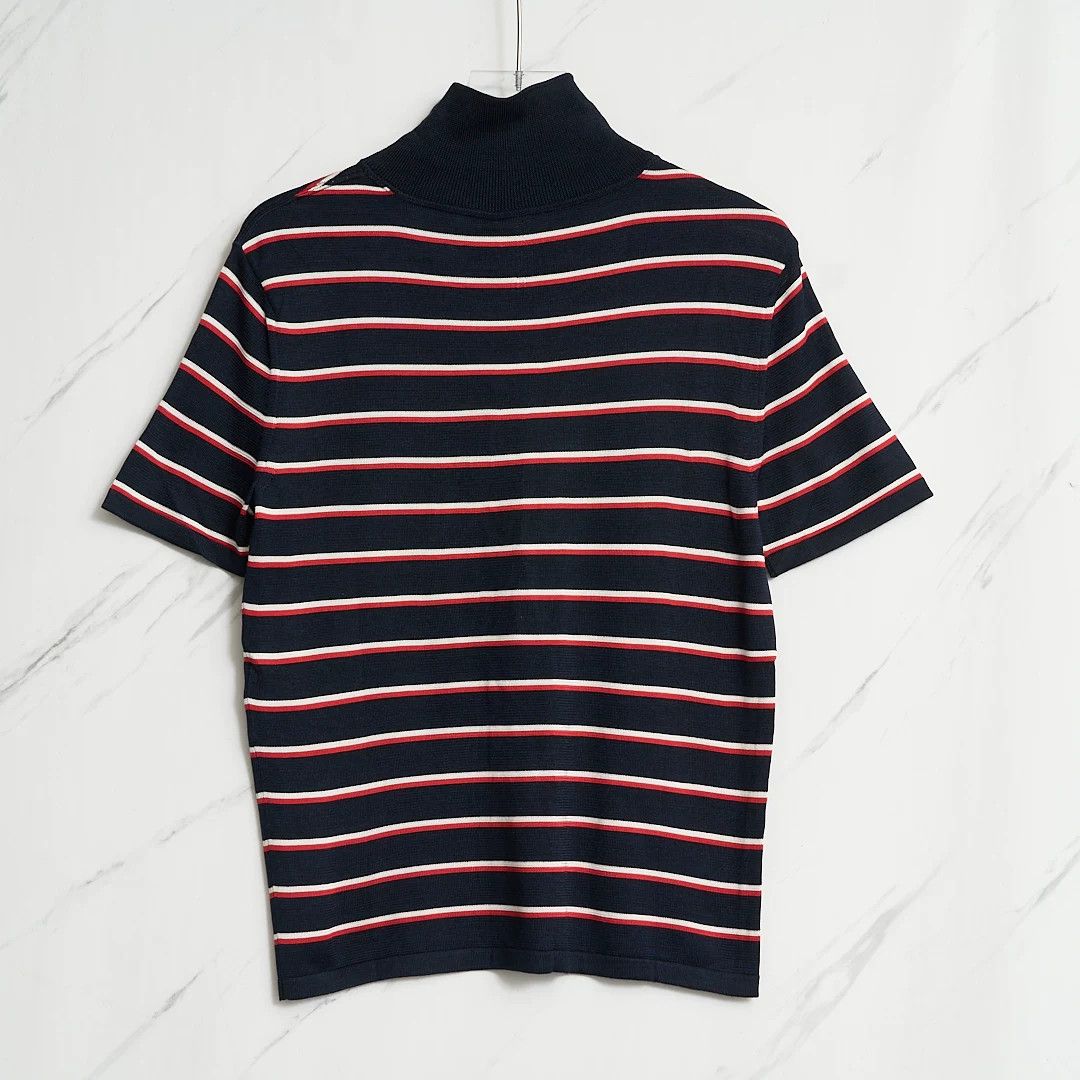 Saint Laurent Paris Saint Laurent Men's Striped Turtleneck Sweater Size US M / EU 48-50 / 2 - 5 Thumbnail