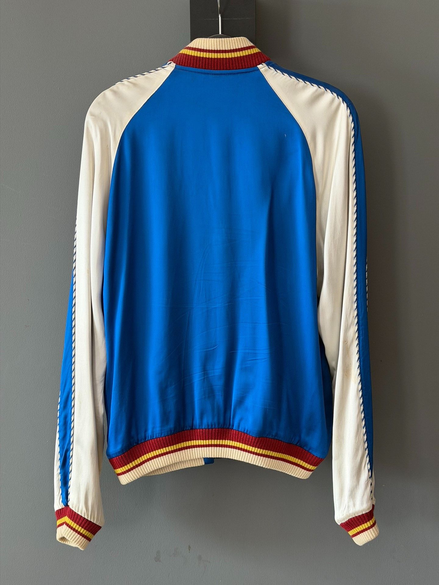 Saint Laurent Paris Saint Laurent Paris Blue Bomber Jacket Size US M / EU 48-50 / 2 - 2 Thumbnail