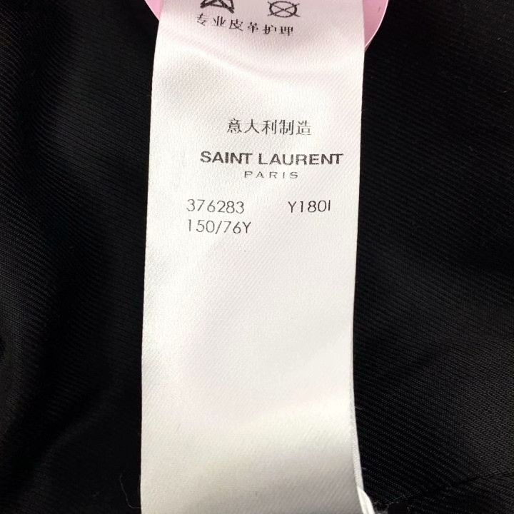 Saint Laurent Paris Saint Laurent Black Striped Baseball Jacket Size US M / EU 48-50 / 2 - 7 Thumbnail