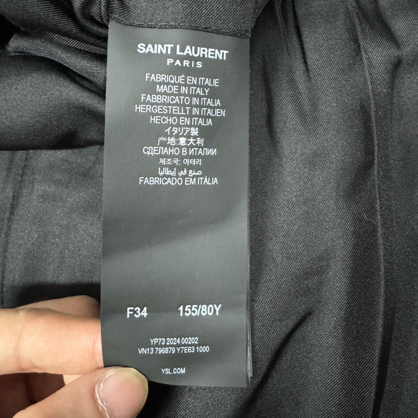 Saint Laurent Paris Saint Laurent Black Double-Breasted Blazer Size US M / EU 48-50 / 2 - 7 Thumbnail