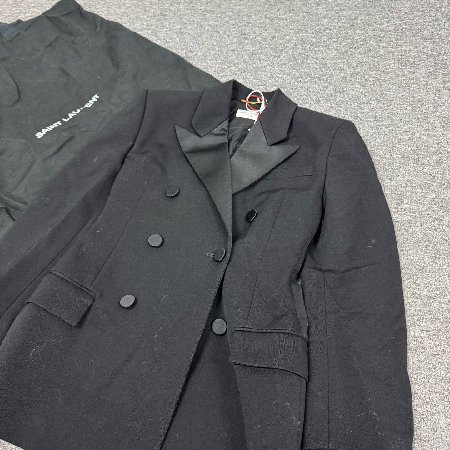 Saint Laurent Paris Saint Laurent Black Double-Breasted Blazer Size US M / EU 48-50 / 2 - 3 Thumbnail