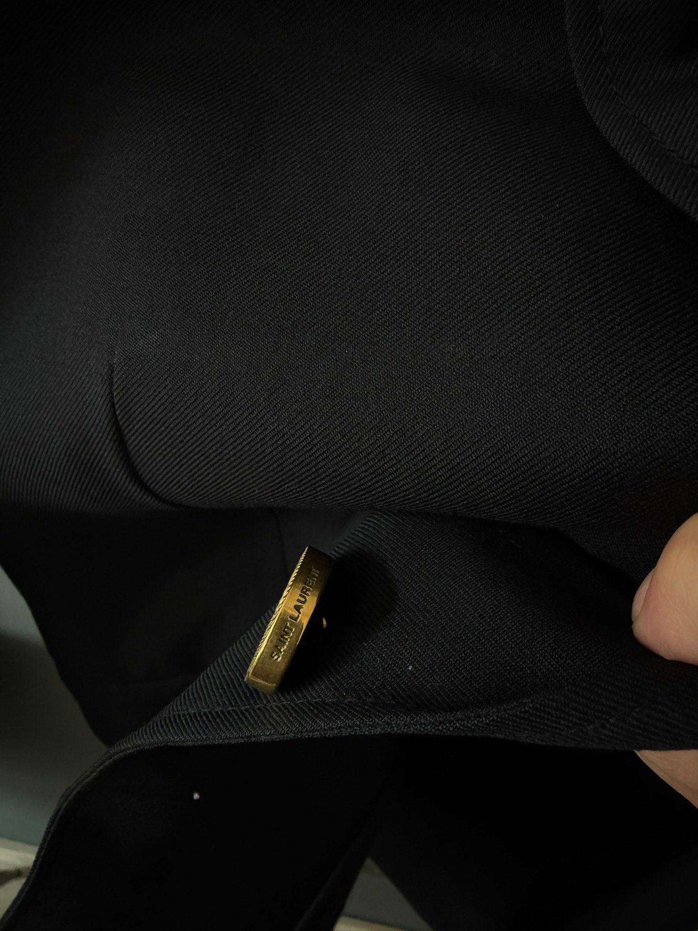 Saint Laurent Paris Saint Laurent Black Smoking Blazer Size US M / EU 48-50 / 2 - 3 Thumbnail