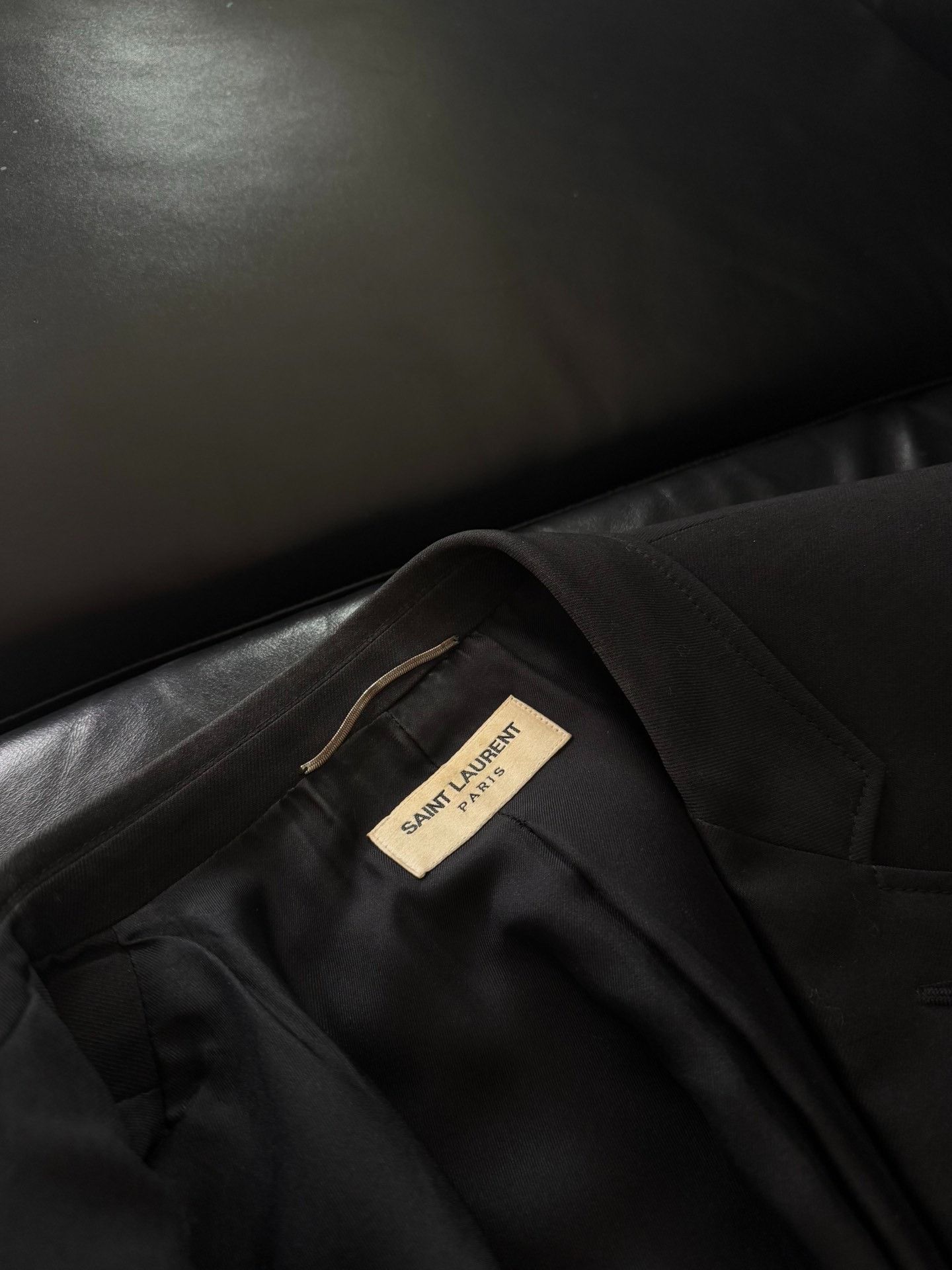 Saint Laurent Paris Saint Laurent Black Smoking Blazer Size US M / EU 48-50 / 2 - 4 Thumbnail