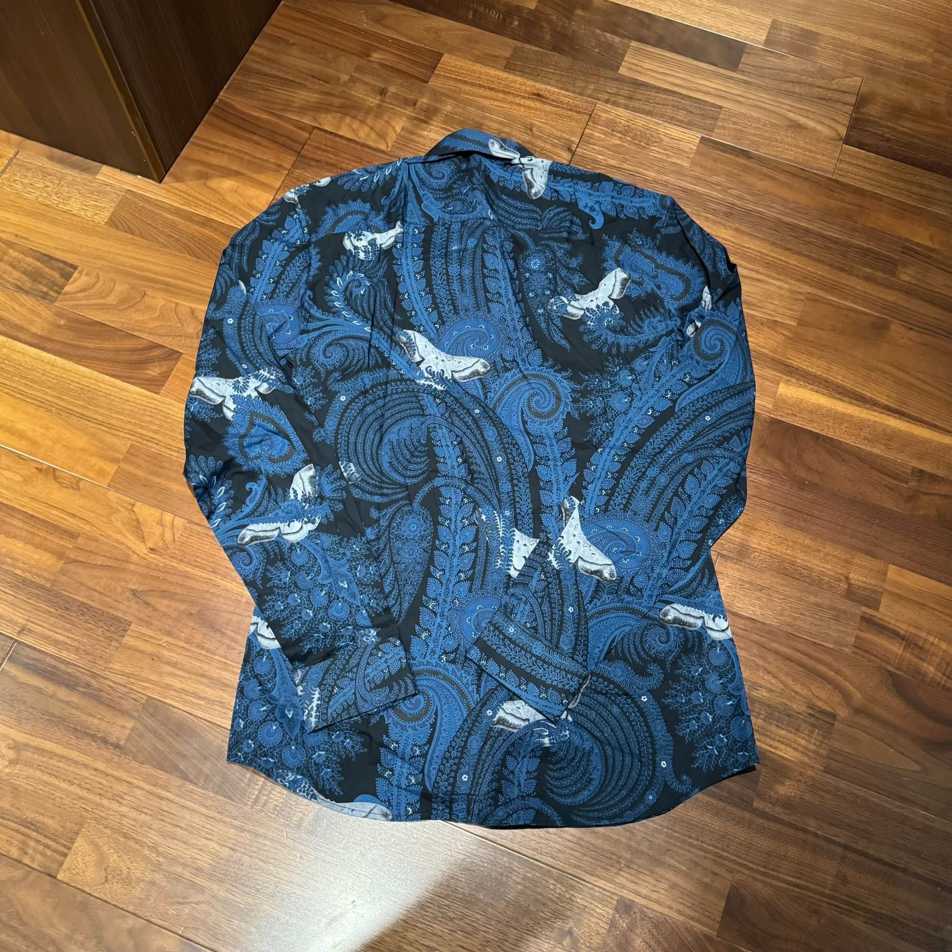 Givenchy Givenchy Vine Print Slim Long-Sleeve Shirt Size US M / EU 48-50 / 2 - 2 Thumbnail