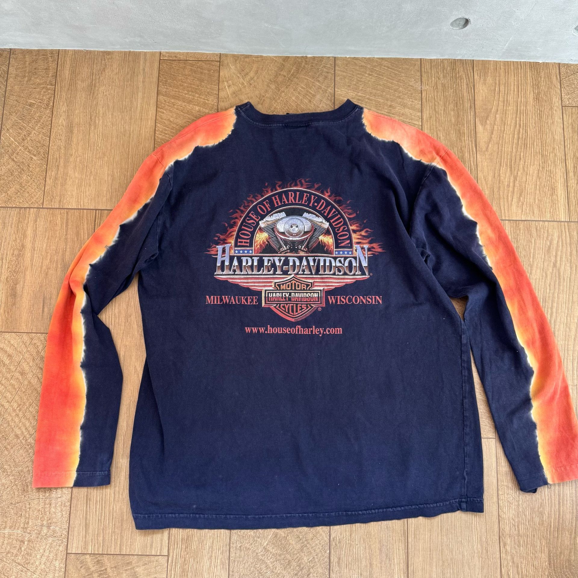 Harley Davidson Harley Davidson Vintage Long Sleeve Sweatshirt Size US M / EU 48-50 / 2 - 2 Thumbnail