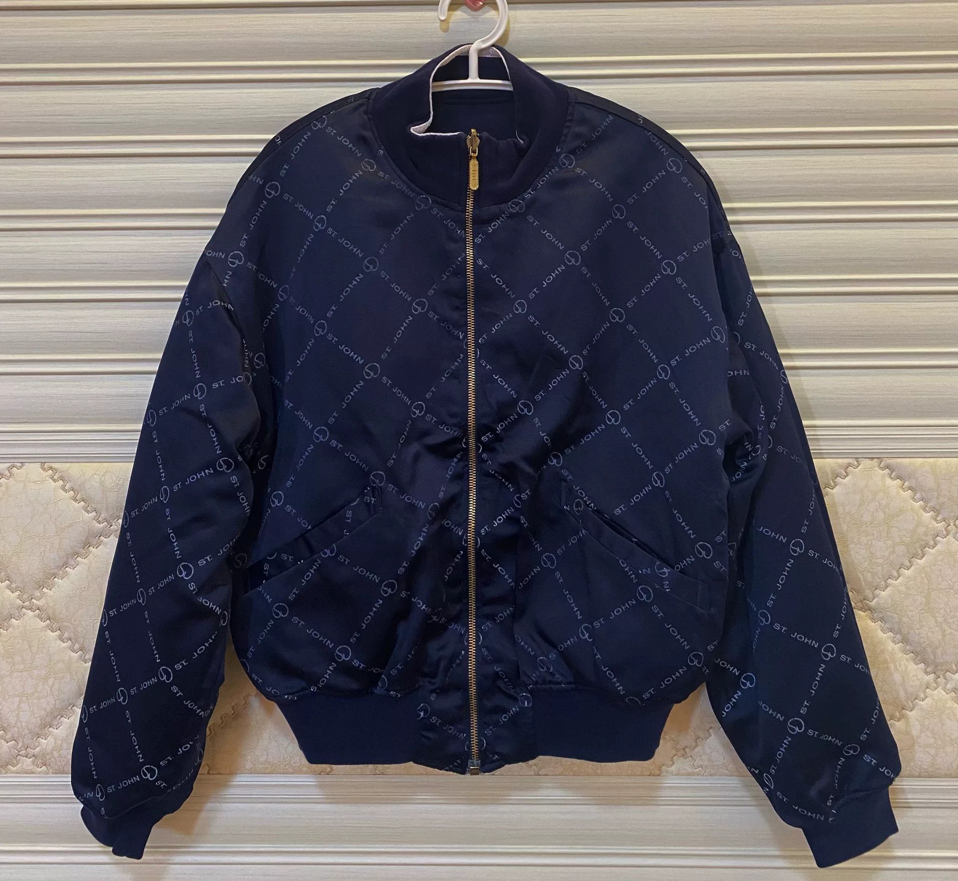 St. John ST.JOHN Blue Double-Sided Letter Jacket Size US M / EU 48-50 / 2 - 3 Thumbnail