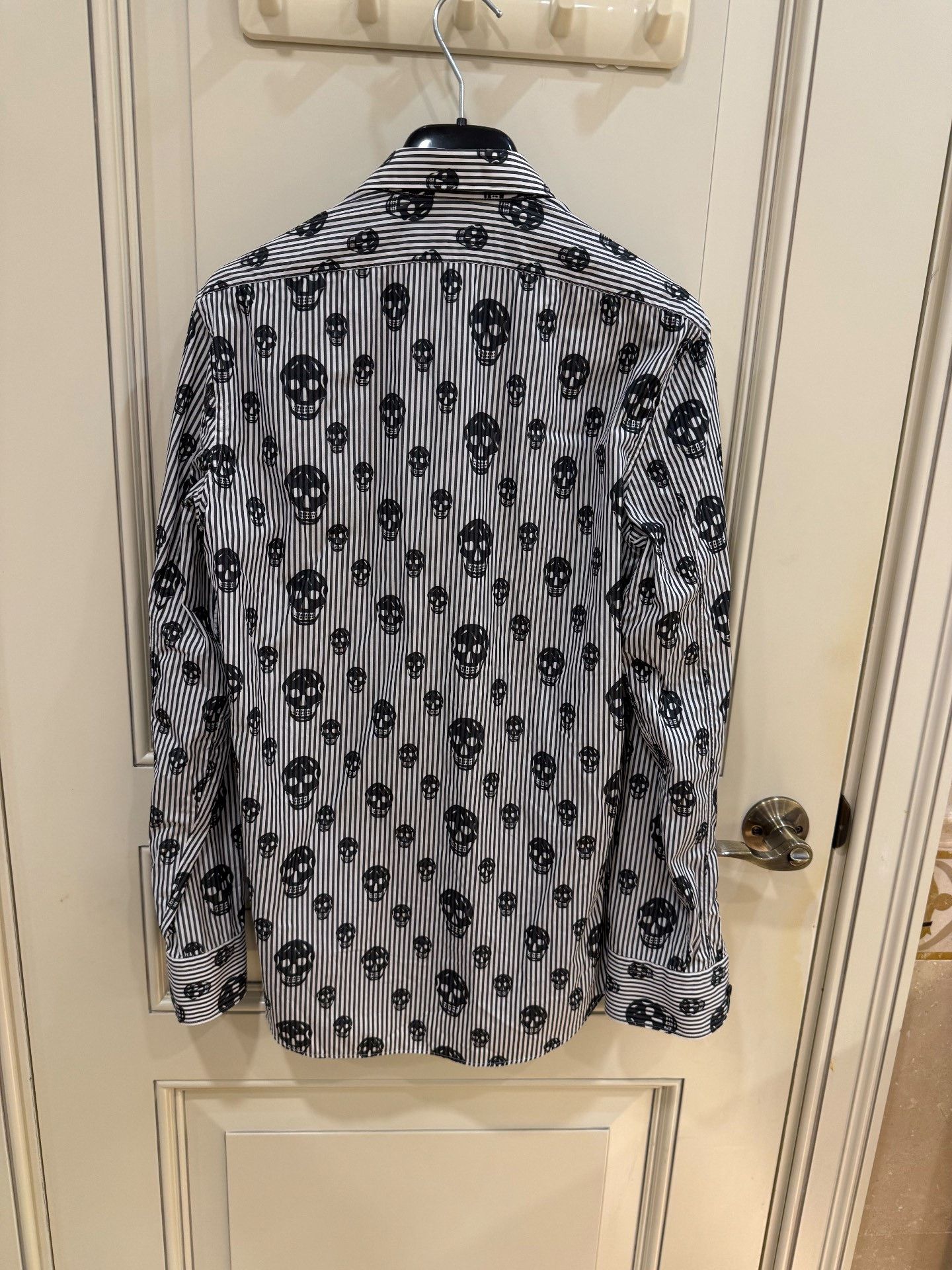 Alexander McQueen Alexander McQueen Striped Skull Print Shirt Size US M / EU 48-50 / 2 - 6 Thumbnail