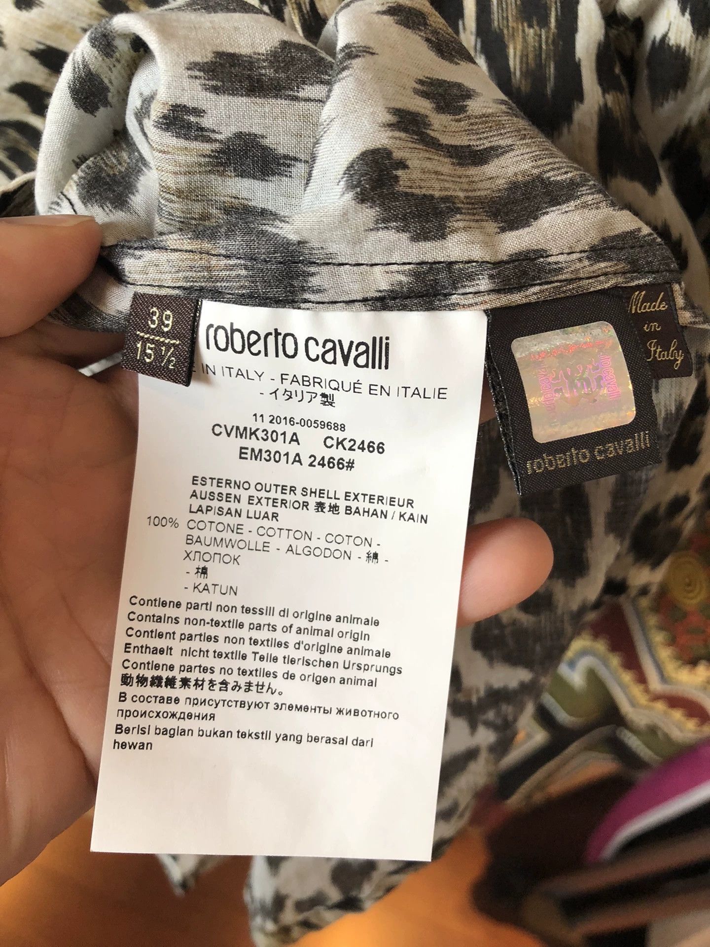 Roberto Cavalli Roberto Cavalli Leopard Print Limited Shirt Size US M / EU 48-50 / 2 - 5 Thumbnail