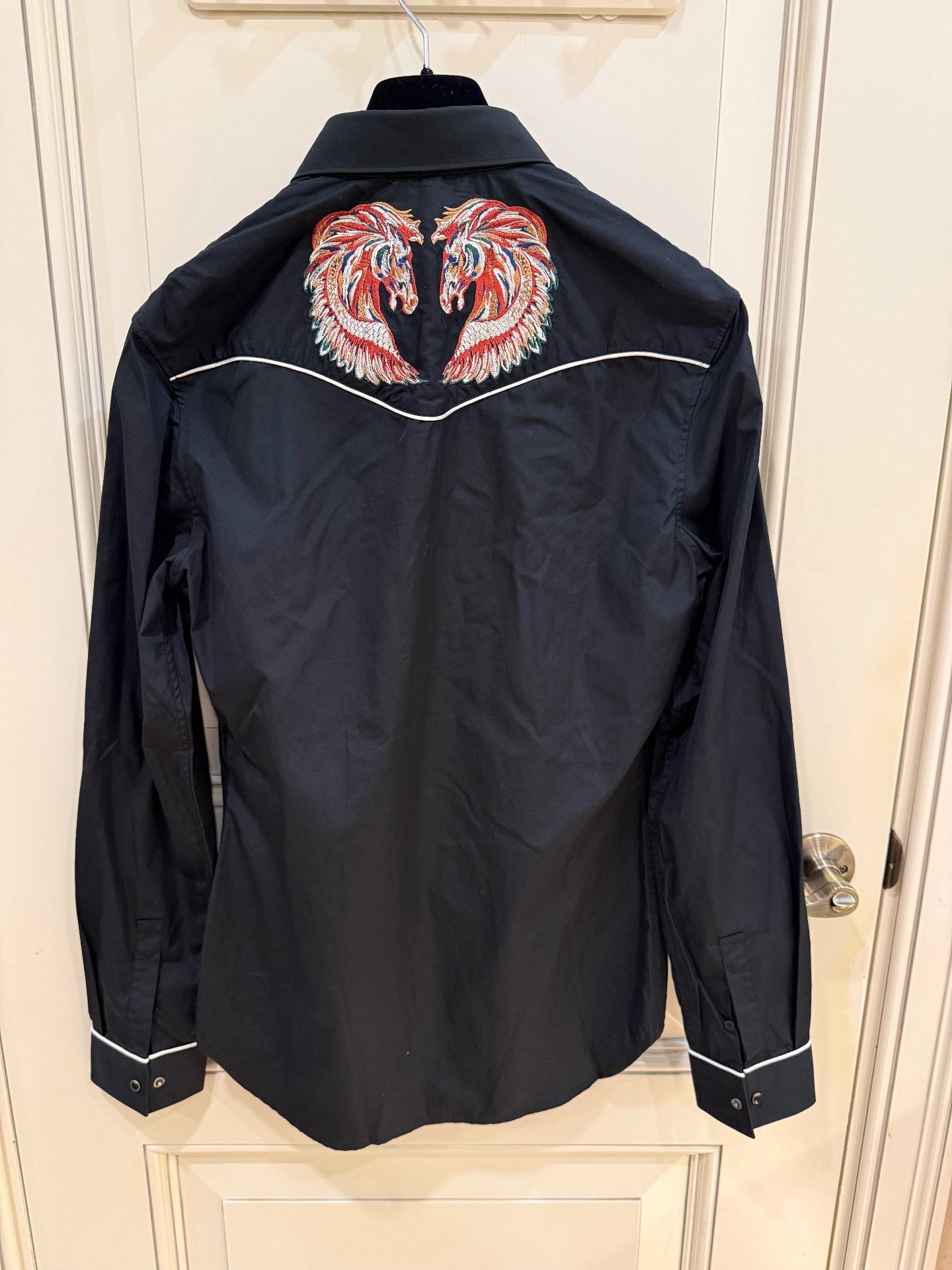 Roberto Cavalli Roberto Cavalli Embroidered Western Shirt Size US M / EU 48-50 / 2 - 4 Thumbnail