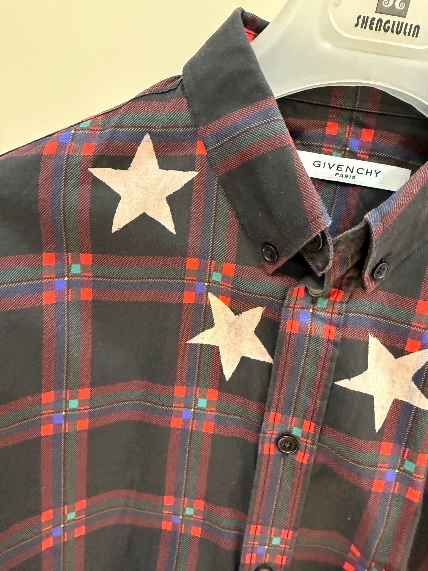 Givenchy Givenchy GVC Classic Star Plaid Shirt Size US M / EU 48-50 / 2 - 3 Thumbnail