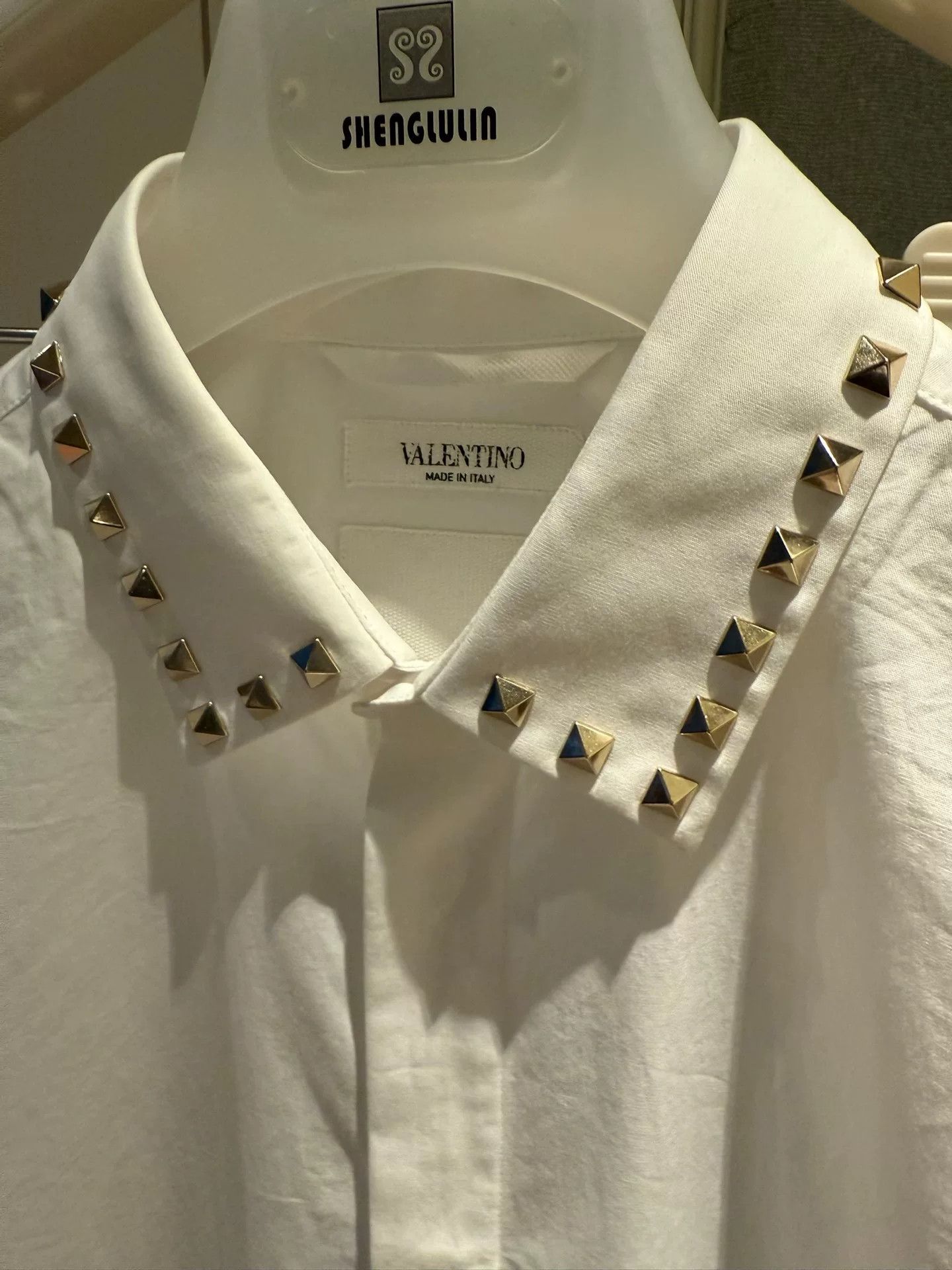 Valentino Valentino Rockstud White Shirt Size US M / EU 48-50 / 2 - 4 Thumbnail