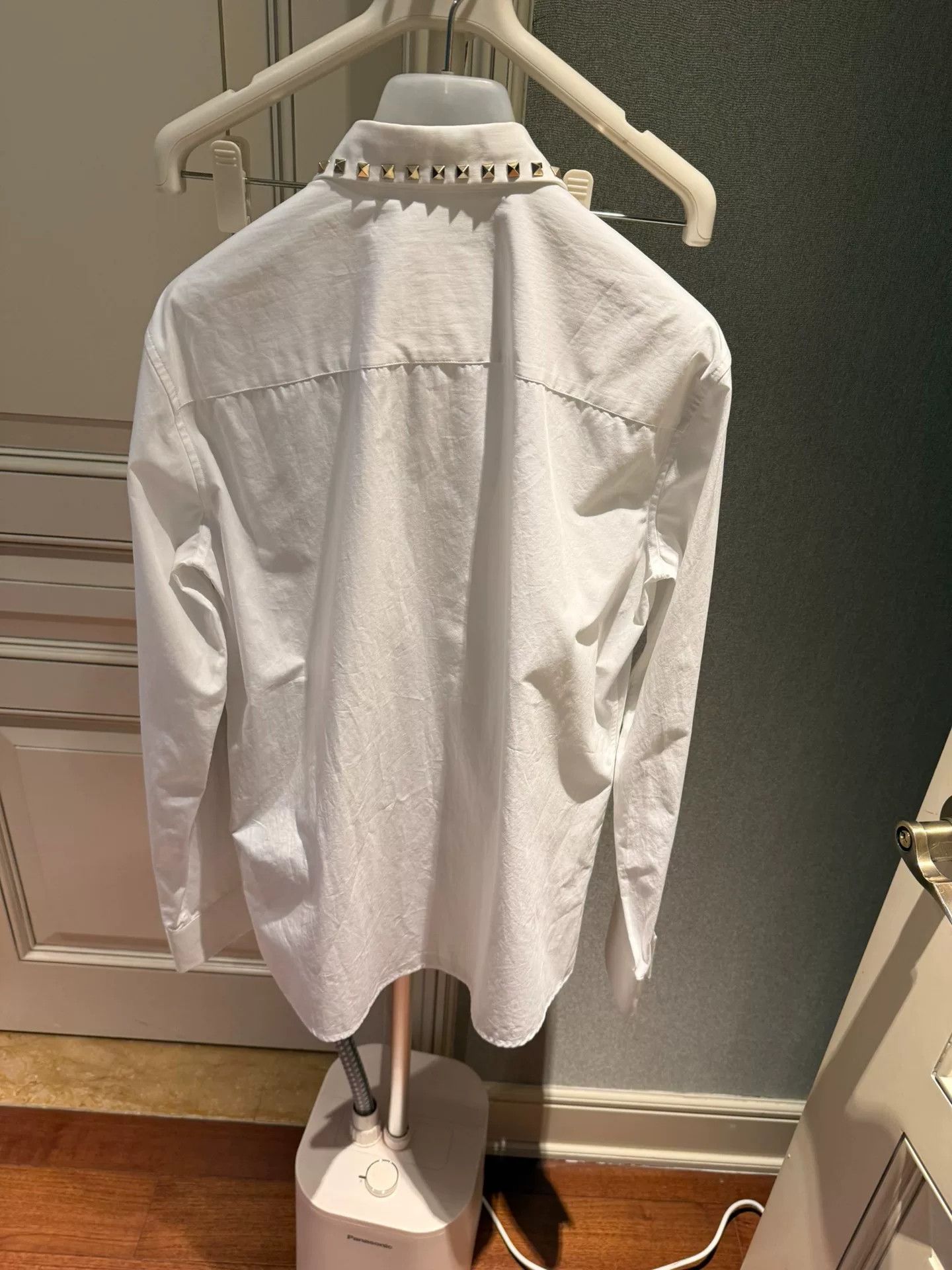 Valentino Valentino Rockstud White Shirt Size US M / EU 48-50 / 2 - 3 Thumbnail