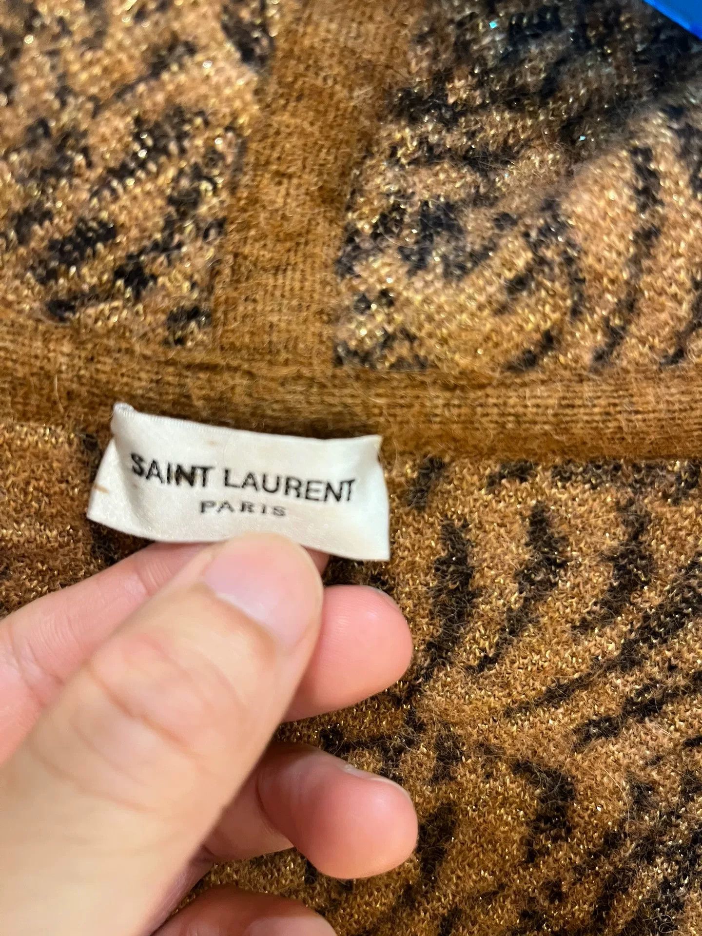 Saint Laurent Paris Saint Laurent Tiger Pattern Hooded Cardigan Size US M / EU 48-50 / 2 - 3 Thumbnail