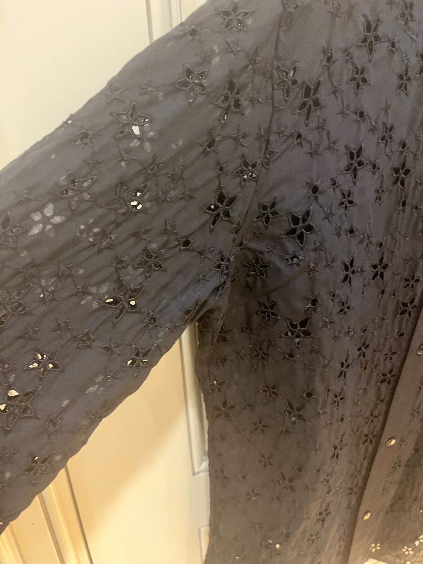 Saint Laurent Paris Saint Laurent Black Star Embroidery Shirt Size US M / EU 48-50 / 2 - 2 Thumbnail