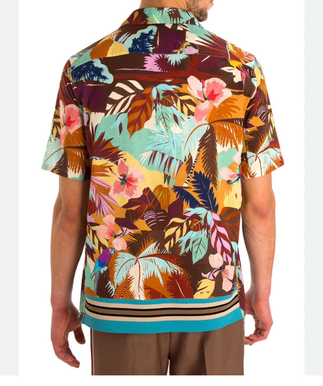 Valentino Valentino Tropical Plant Print Short-Sleeve Shirt Size US M / EU 48-50 / 2 - 2 Thumbnail
