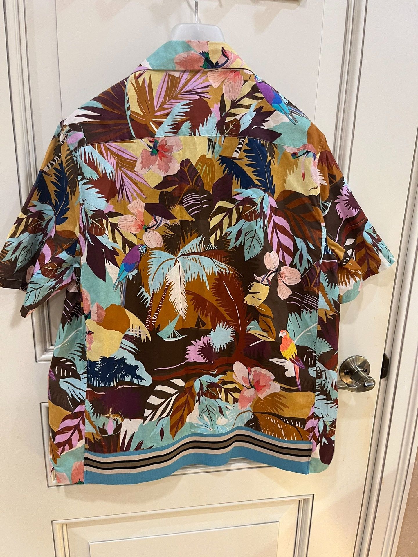 Valentino Valentino Tropical Plant Print Short-Sleeve Shirt Size US M / EU 48-50 / 2 - 4 Thumbnail