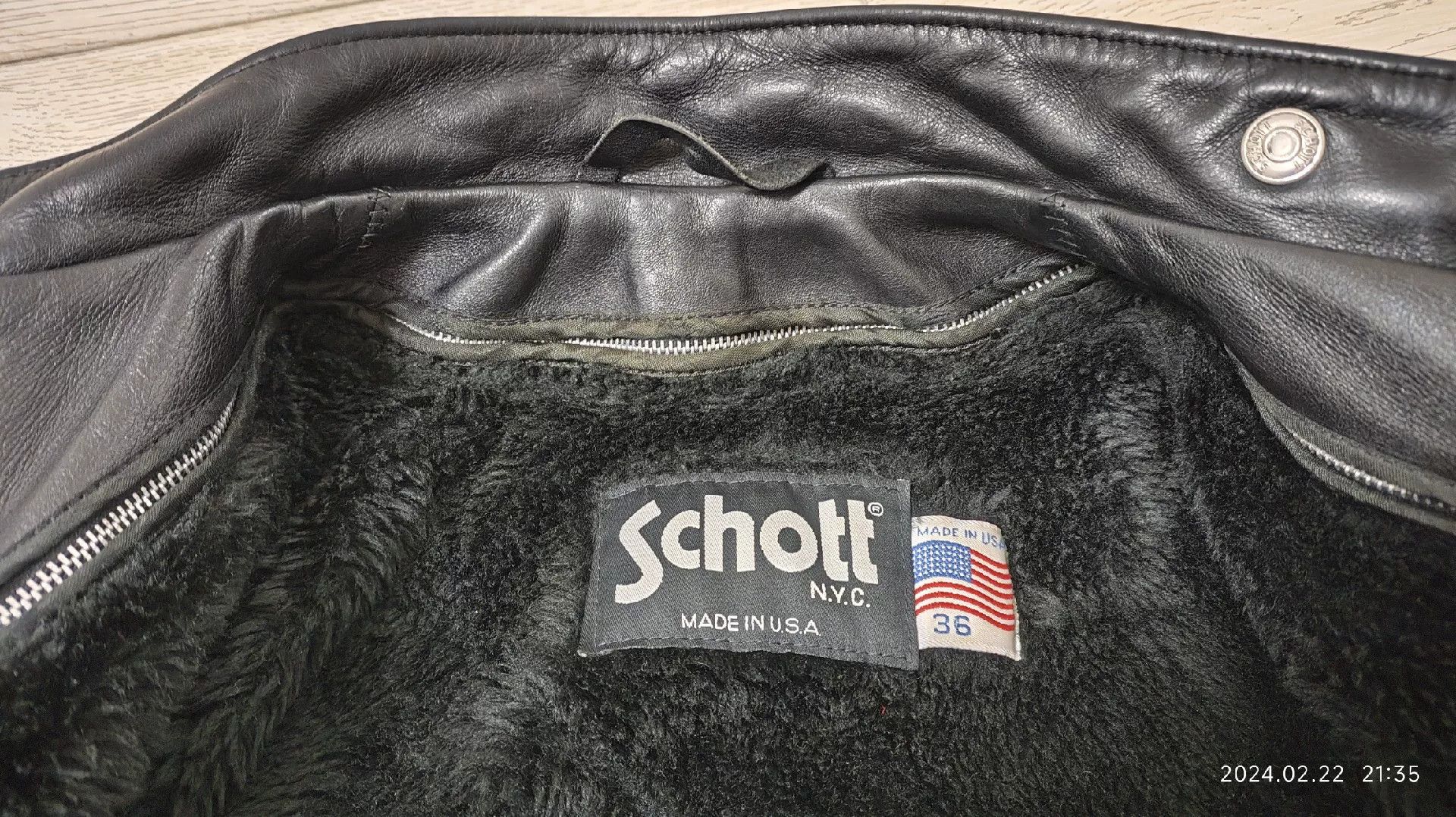 Schott Schott 641 Men's Leather Jacket Size US M / EU 48-50 / 2 - 3 Thumbnail