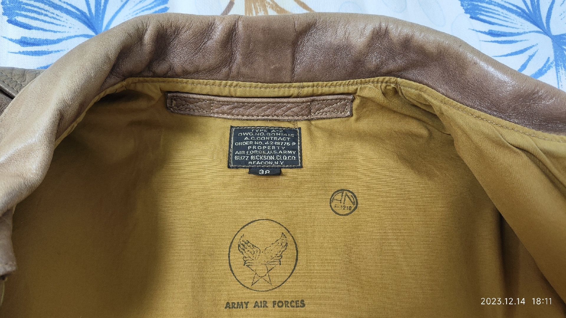 Buzz Rickson's Buzz Rickson Horsehide A2 Flight Jacket Size US M / EU 48-50 / 2 - 4 Thumbnail