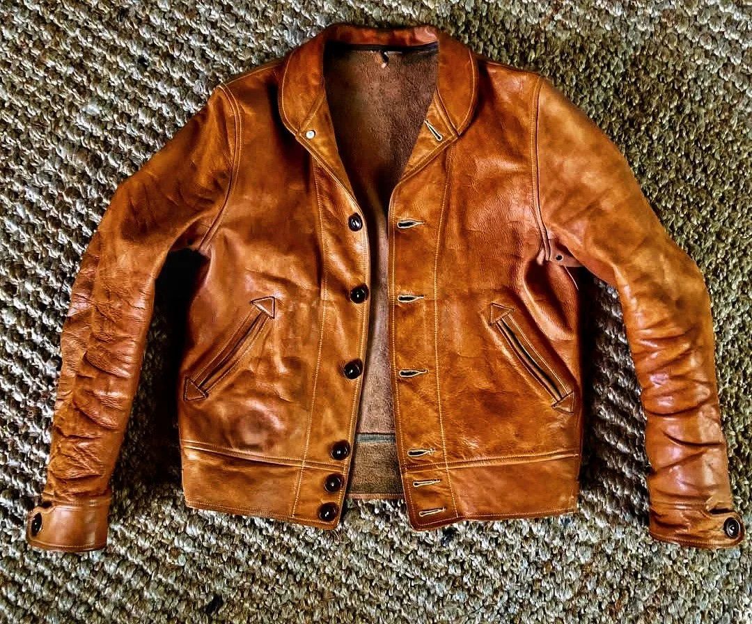 Mister Freedom MISTER FREEDOM Campus Leather Jacket Size US M / EU 48-50 / 2 - 3 Thumbnail