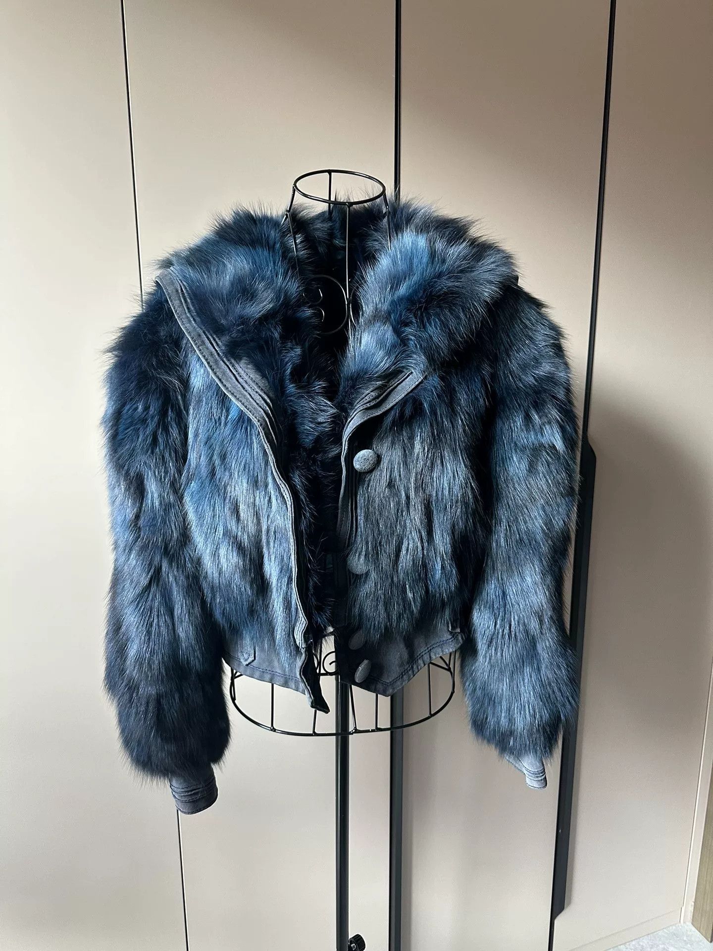 Vintage Vintage Fox Fur Oversized Lapel Jacket Size M / US 6-8 / IT 42-44 - 6 Thumbnail