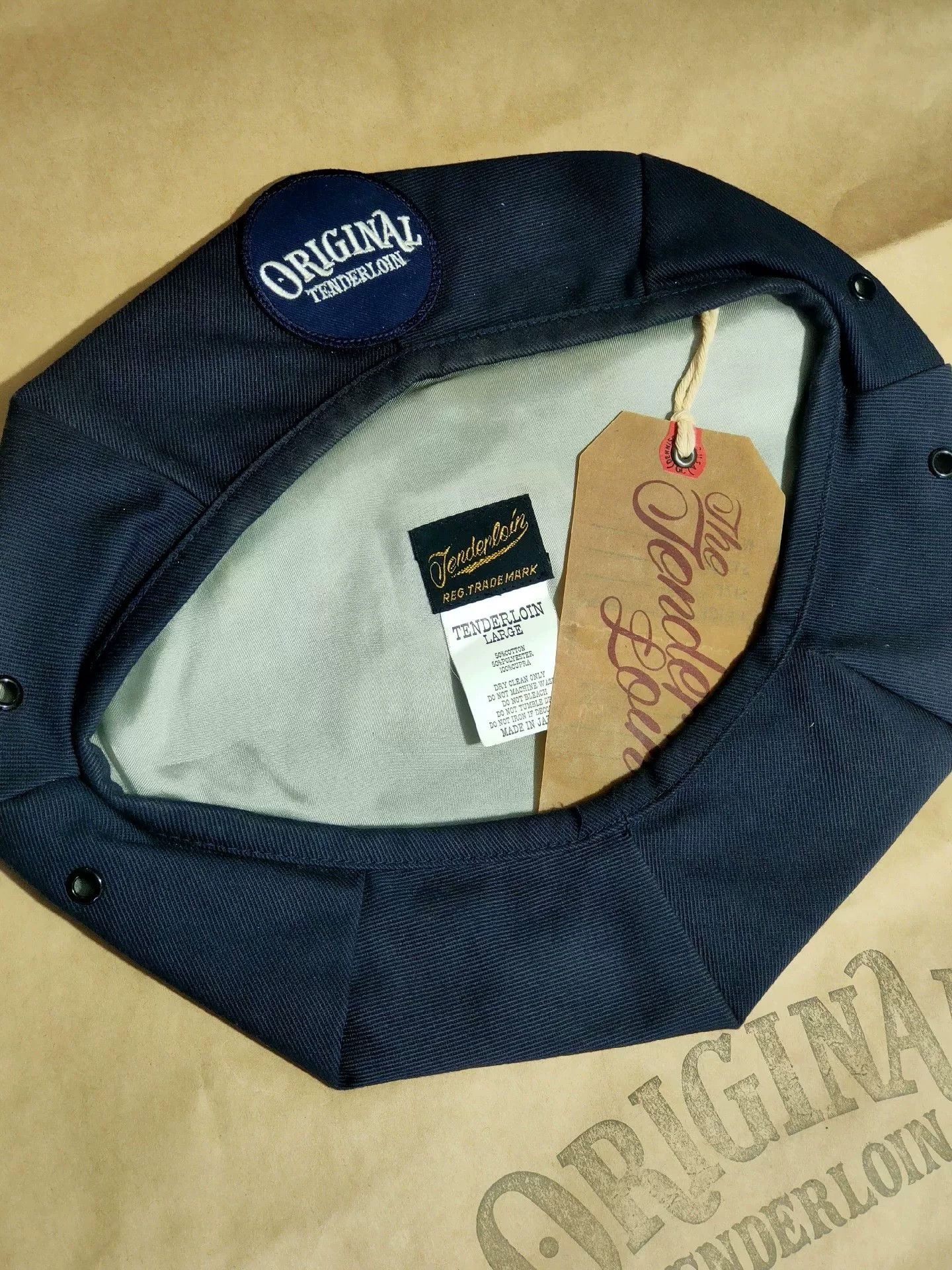 Vintage Vintage Navy Blue Octagonal Hat Size ONE SIZE - 2 Thumbnail