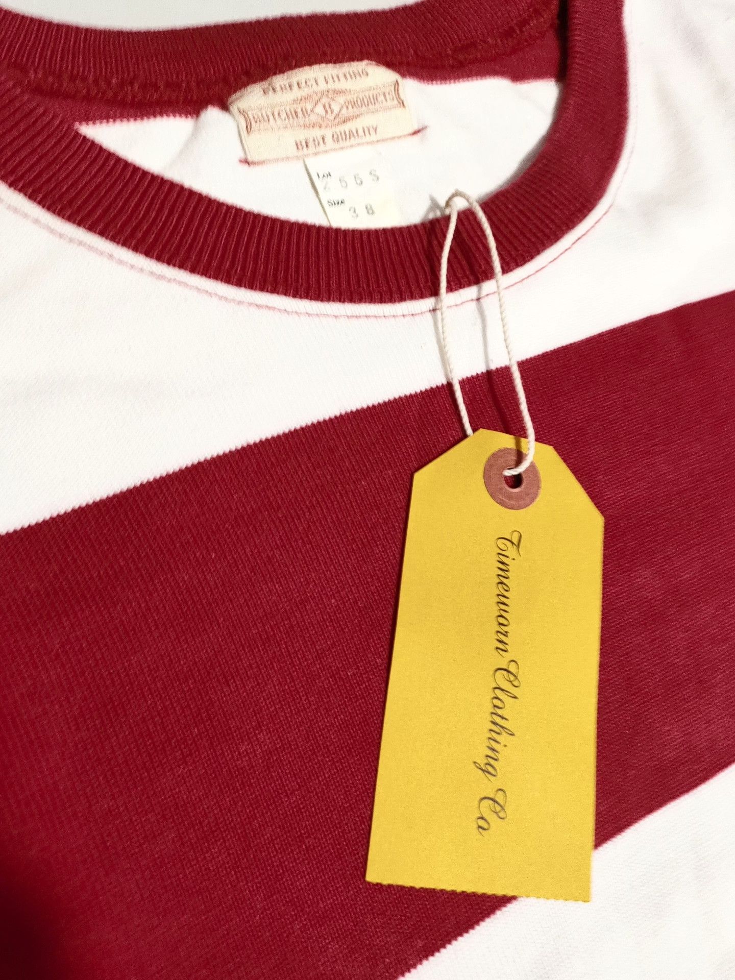 Vintage 1950s Vintage Heavyweight Striped T-Shirt Size US M / EU 48-50 / 2 - 4 Thumbnail