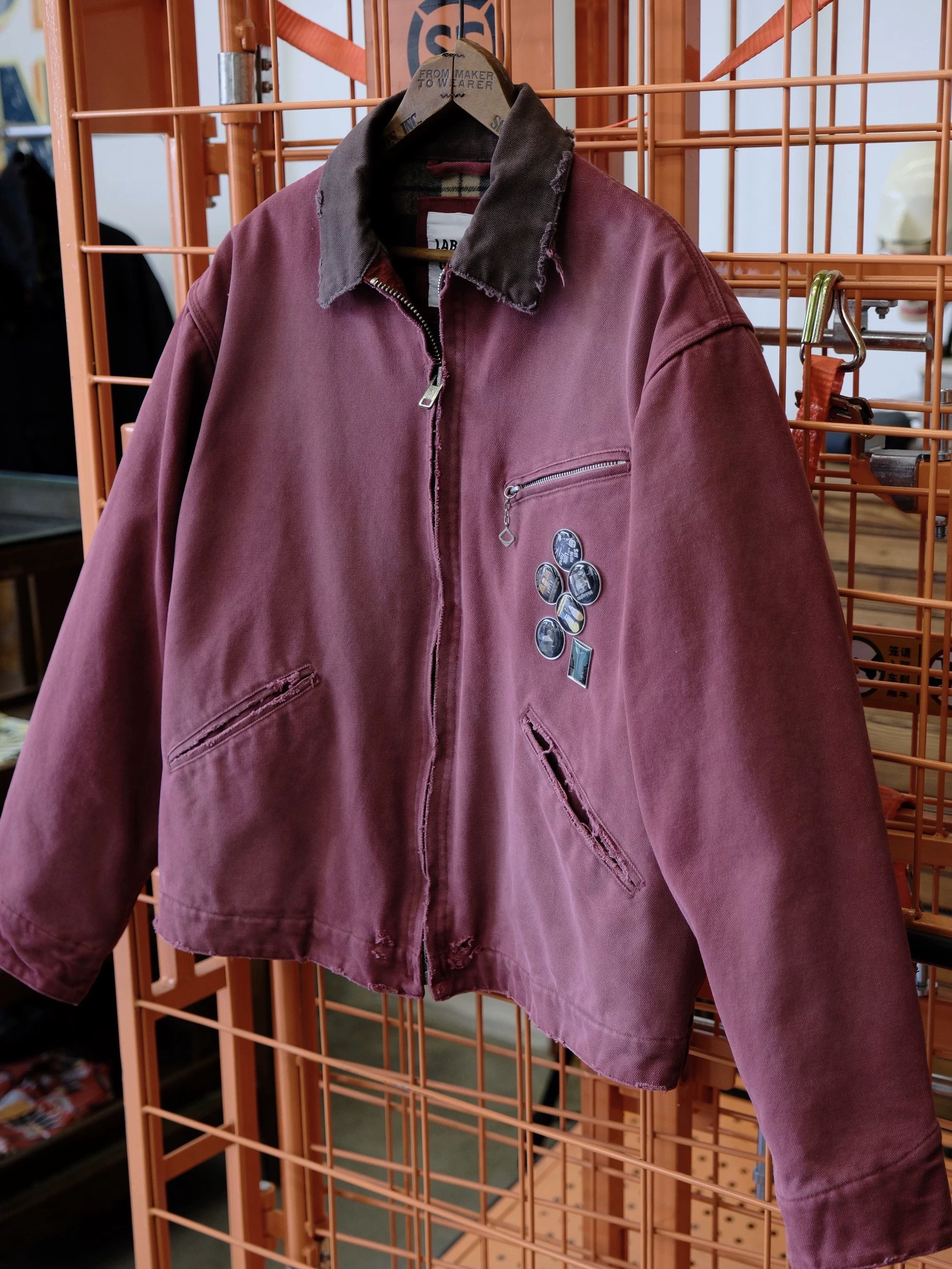 Stepney Workers Club Labour Union Distressed Washed Jacket Size US M / EU 48-50 / 2 - 2 Thumbnail