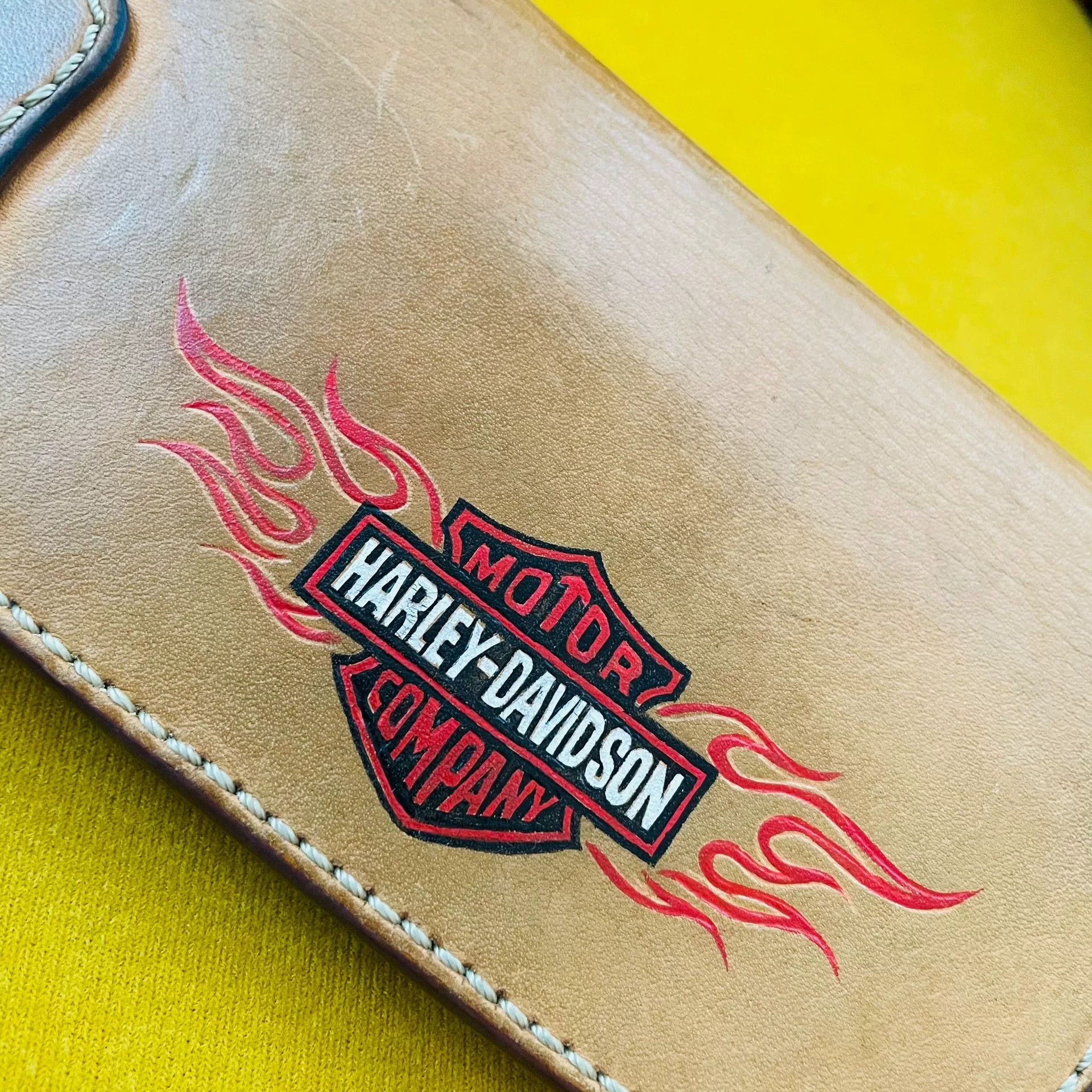 Other Vintage Harley-Davidson Leather Wallet Size ONE SIZE - 9 Thumbnail