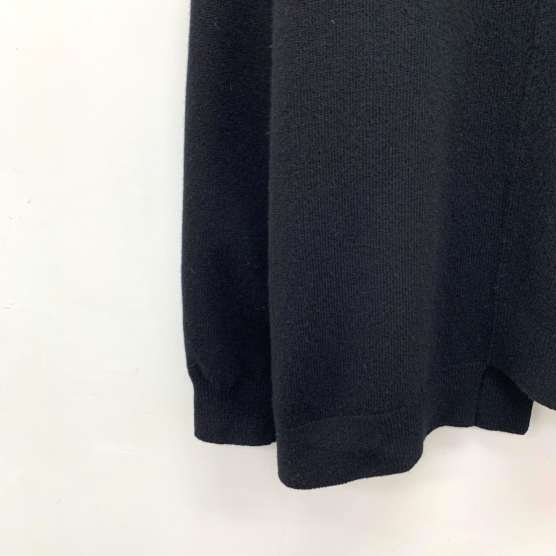 Loewe Loewe Black Irregular Hem Wool Sweater Size M / US 6-8 / IT 42-44 - 4 Thumbnail