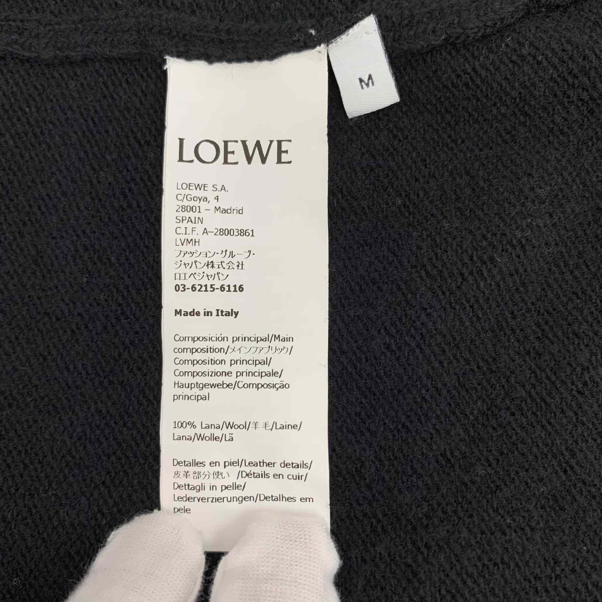 Loewe Loewe Black Irregular Hem Wool Sweater Size M / US 6-8 / IT 42-44 - 7 Thumbnail