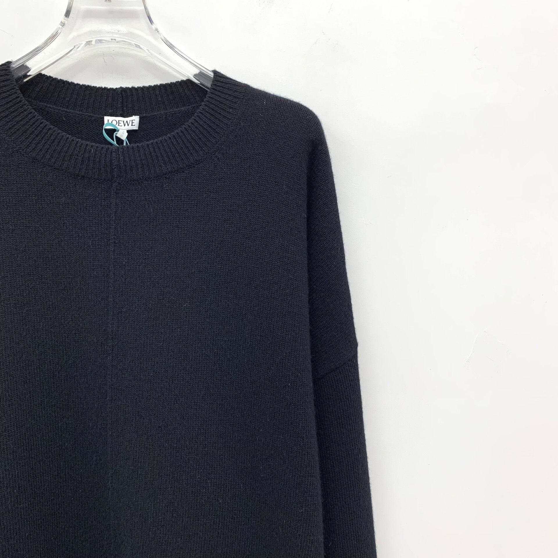 Loewe Loewe Black Irregular Hem Wool Sweater Size M / US 6-8 / IT 42-44 - 3 Thumbnail