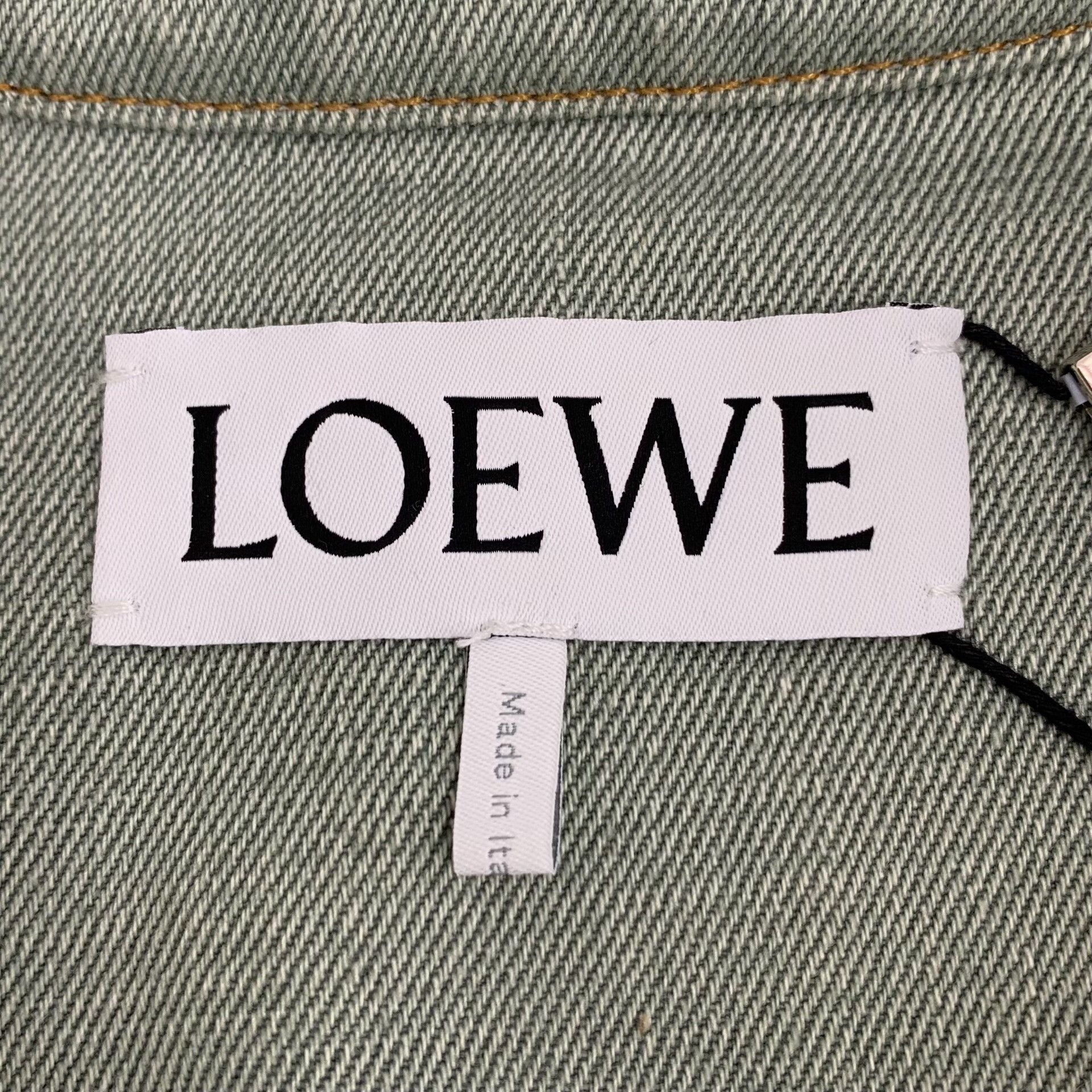 Loewe Loewe Green Vintage Denim Jacket Size XXS / US 00 / IT 34 - 6 Thumbnail