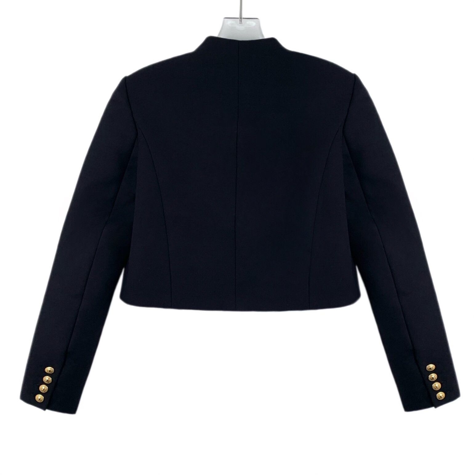 Balmain Balmain Black Wool Long-Sleeve Jacket Size XS / US 0-2 / IT 36-38 - 2 Thumbnail