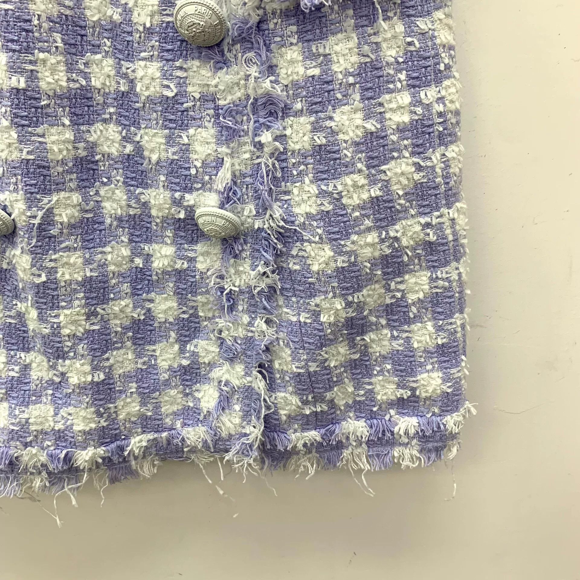 Balmain Balmain Colorblock Cotton Tweed Dress Size XS / US 0-2 / IT 36-38 - 5 Thumbnail