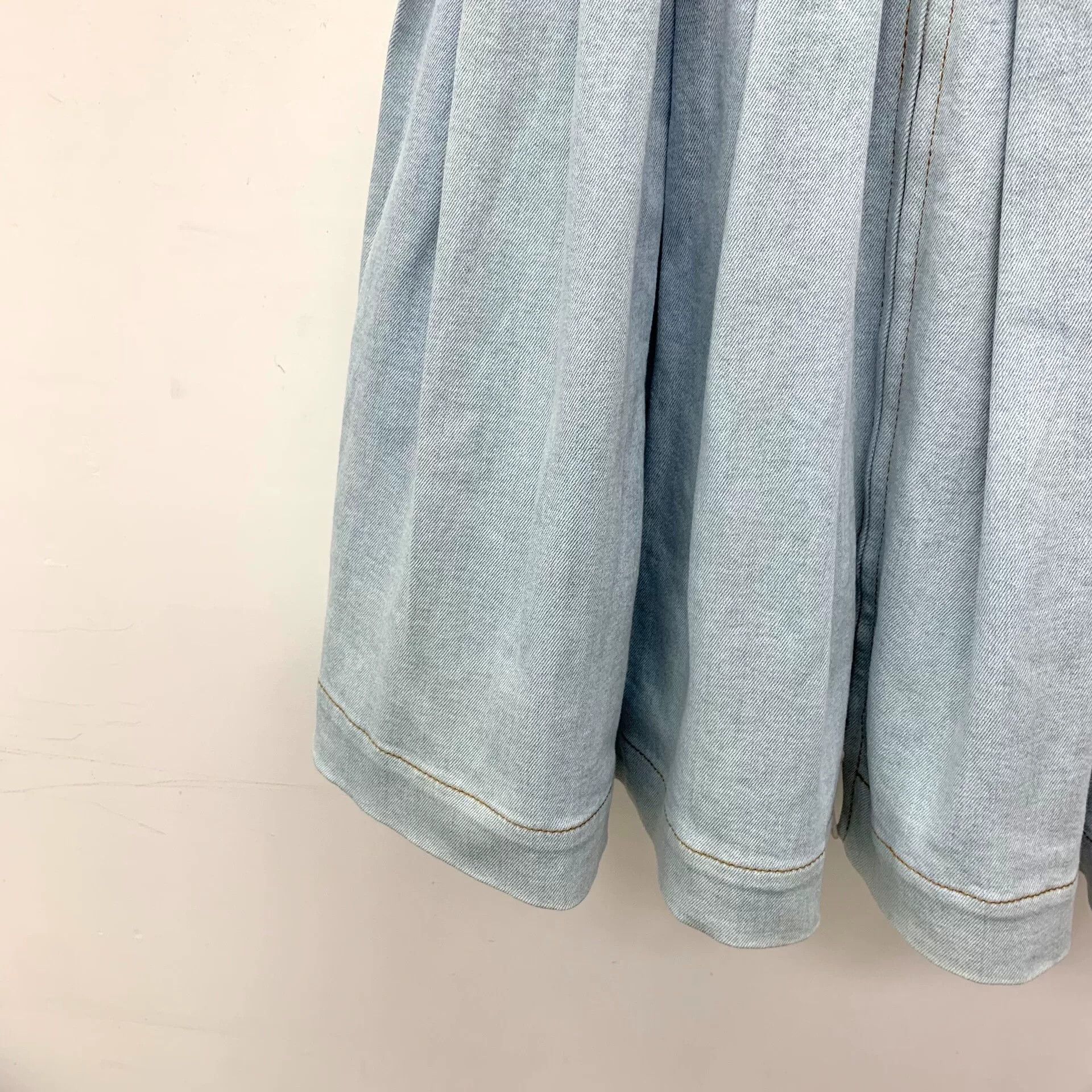 Fendi Fendi Light Blue Floral Cotton Denim Dress Size M / US 6-8 / IT 42-44 - 4 Thumbnail