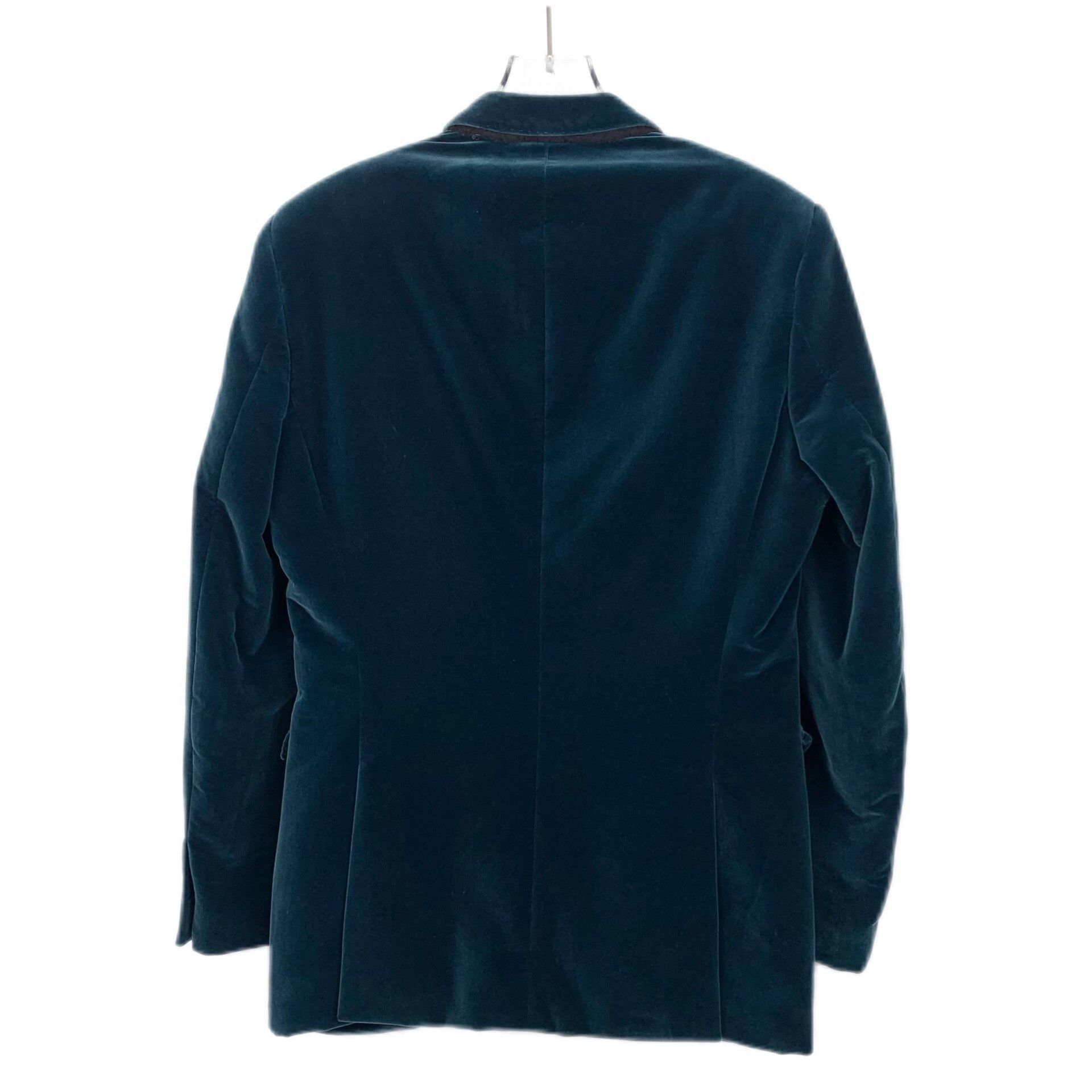 Burberry Prorsum Burberry Prorsum Blue Cotton Suede Lapel Blazer Size US M / EU 48-50 / 2 - 2 Thumbnail