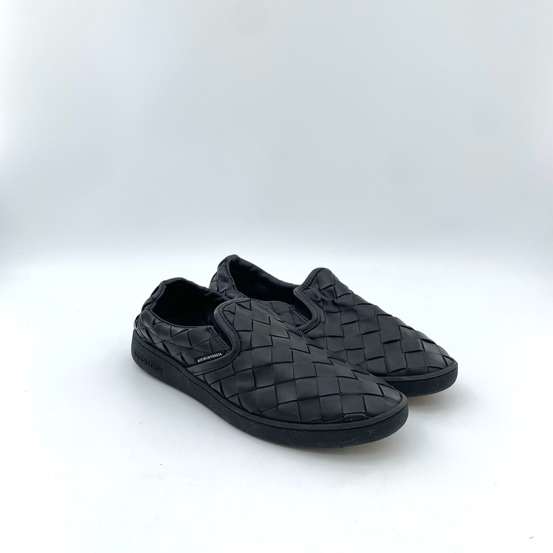 Bottega Veneta Bottega Veneta Black Striped Woven Flat Shoes Size US 8 / IT 38 - 2 Thumbnail
