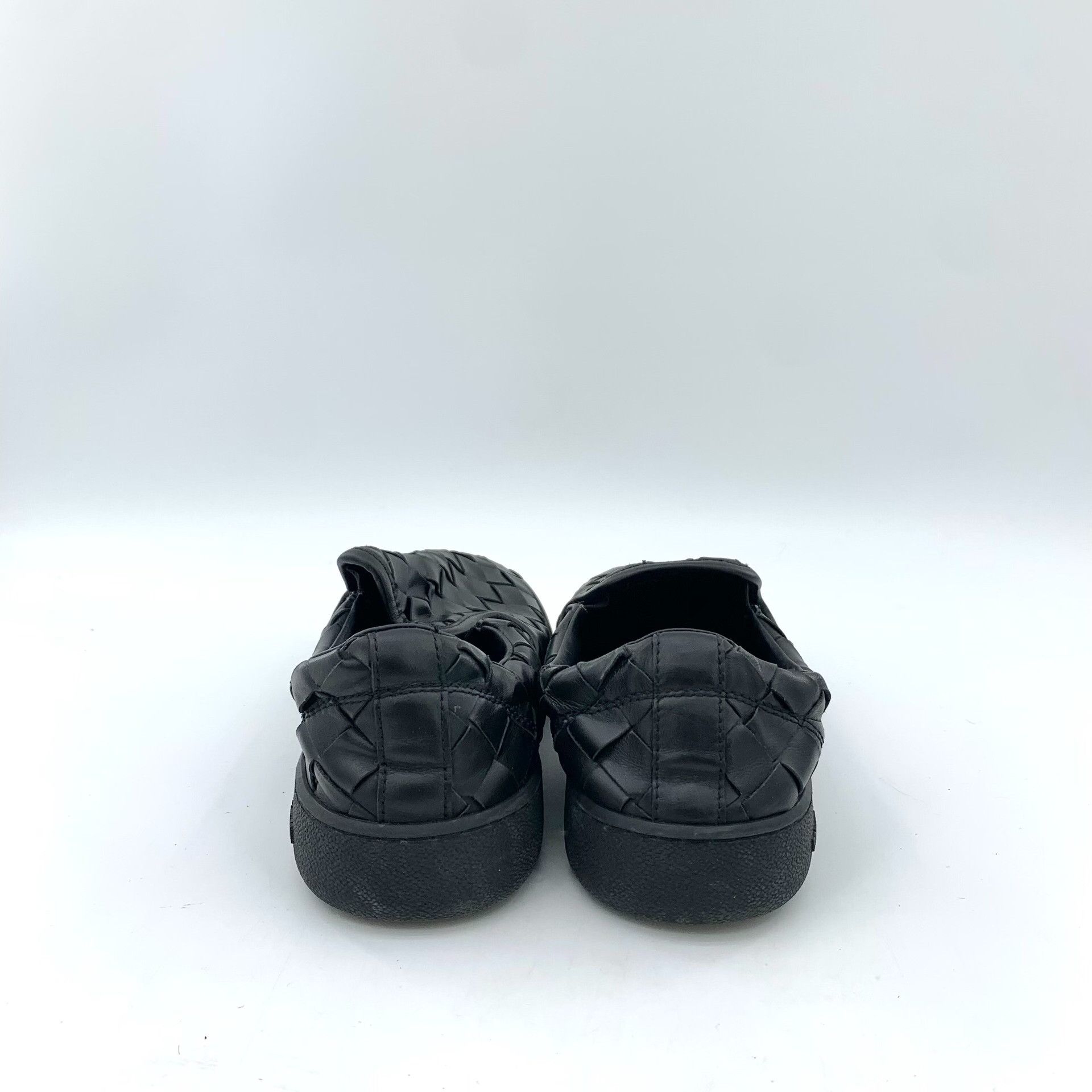Bottega Veneta Bottega Veneta Black Striped Woven Flat Shoes Size US 8 / IT 38 - 4 Thumbnail