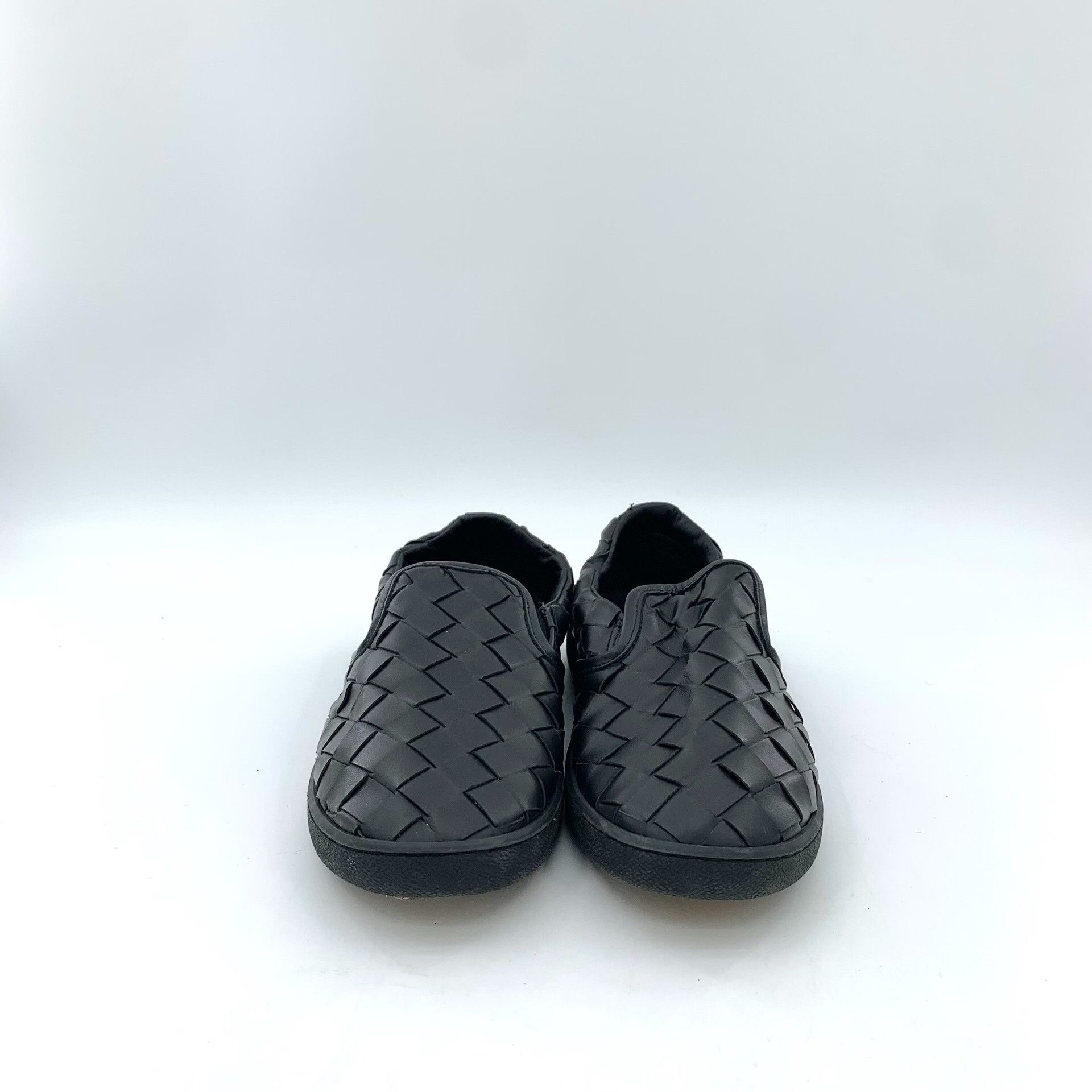 Bottega Veneta Bottega Veneta Black Striped Woven Flat Shoes Size US 8 / IT 38 - 3 Thumbnail
