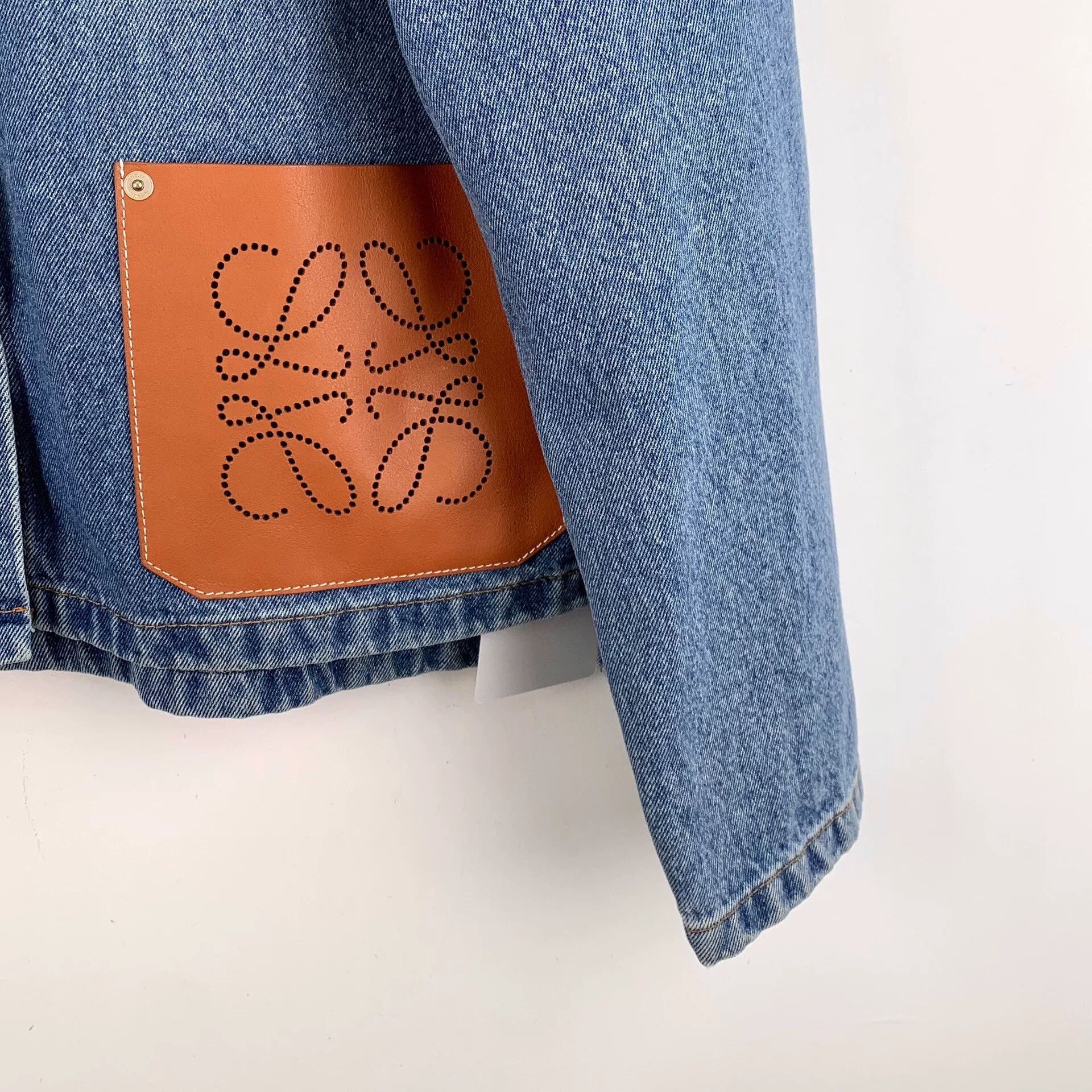 Loewe Loewe Blue Logo Denim Jacket Size XXS / US 00 / IT 34 - 4 Thumbnail