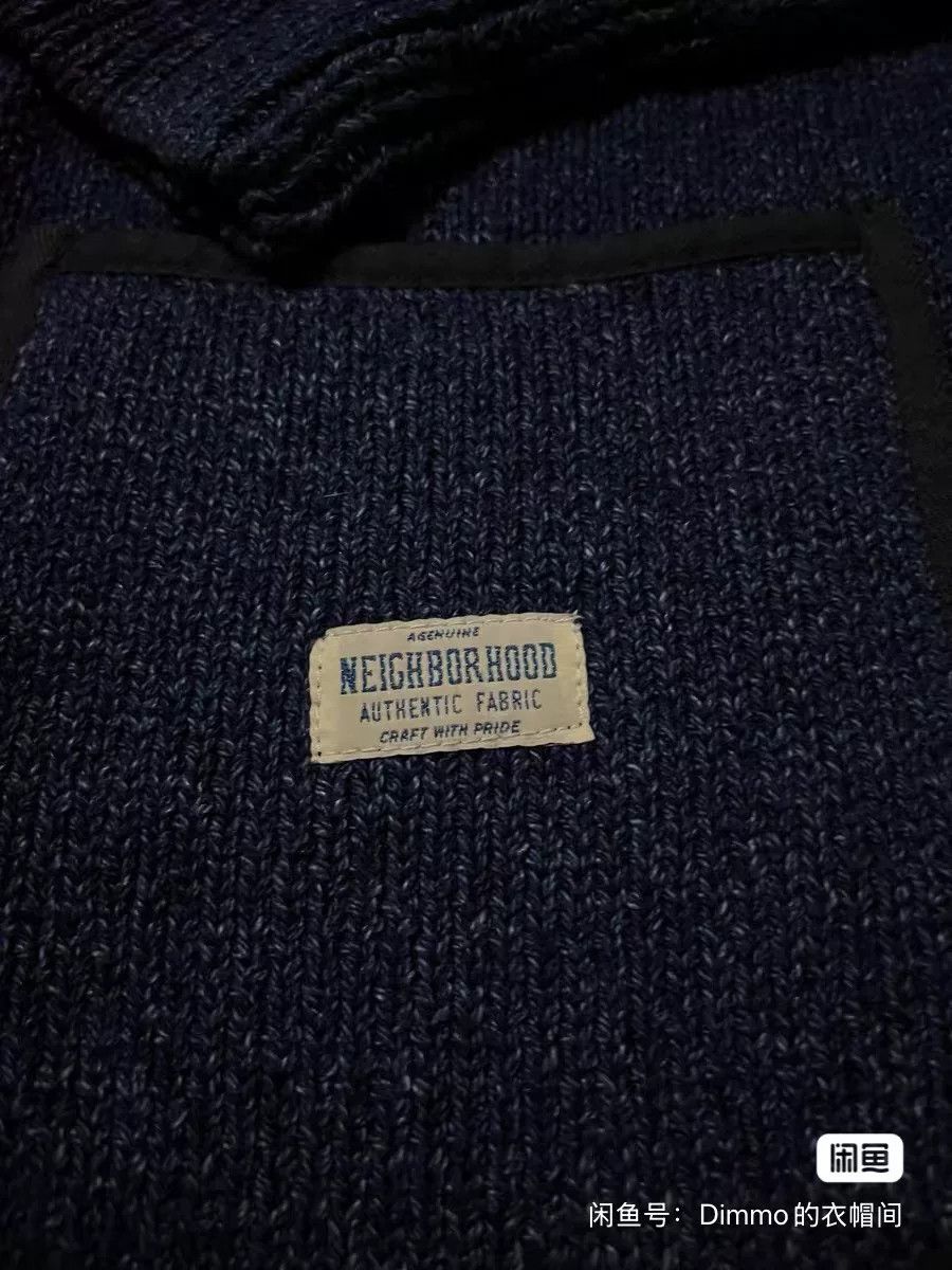 Neighborhood Neighborhood Indigo Knit Zip Cardigan Size US XL / EU 56 / 4 - 2 Thumbnail