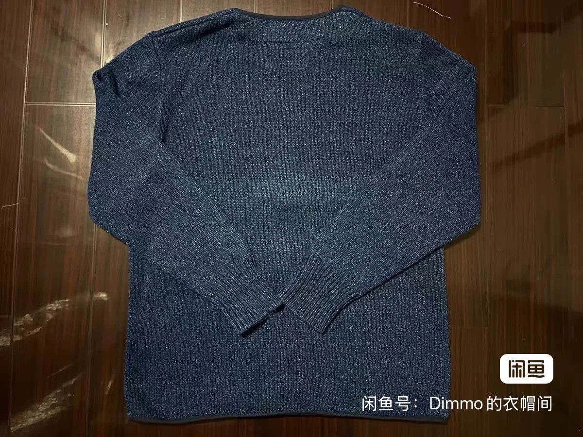Neighborhood Neighborhood Indigo Knit Zip Cardigan Size US XL / EU 56 / 4 - 6 Thumbnail