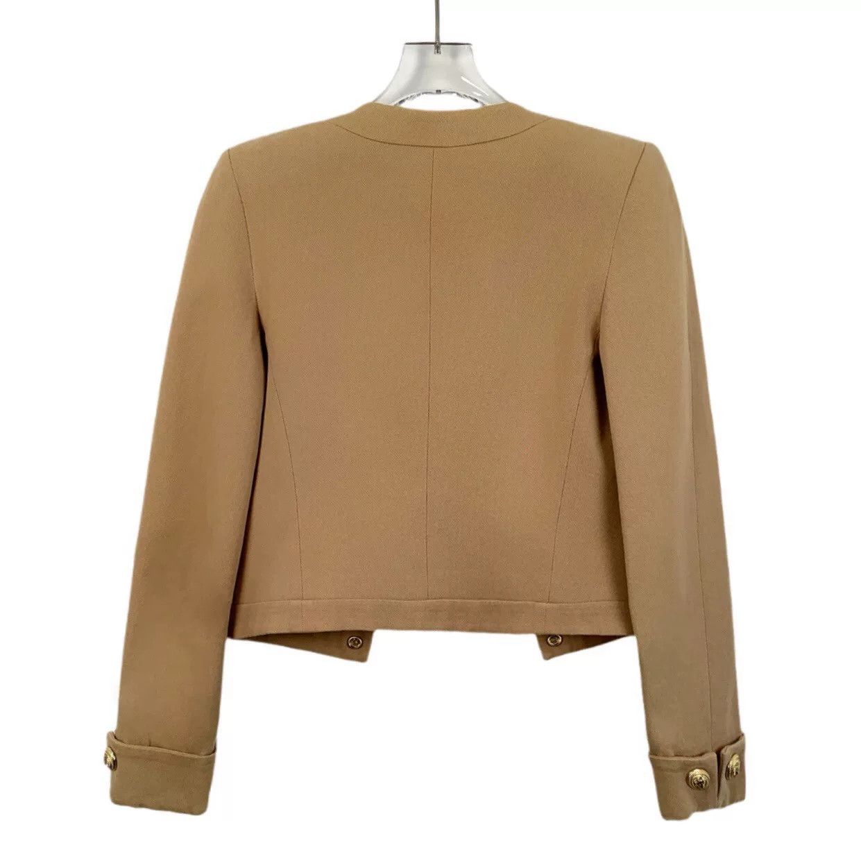 Balmain Balmain Brown Gold Button Cotton Jacket Size XXS / US 00 / IT 34 - 2 Thumbnail
