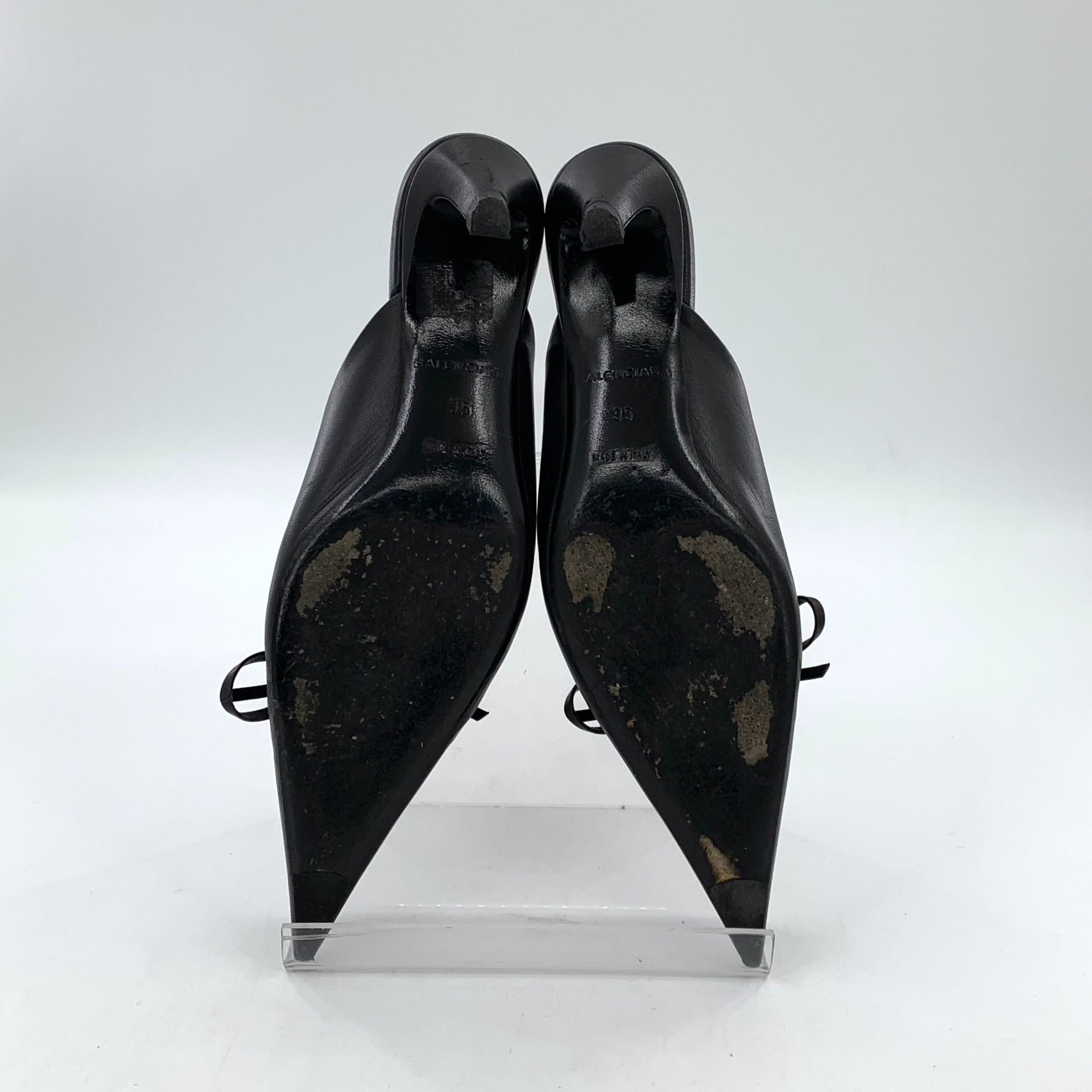 Balenciaga Balenciaga Knife Pointed Bow Mule Heels Size US 4 / IT 34 - 5 Thumbnail