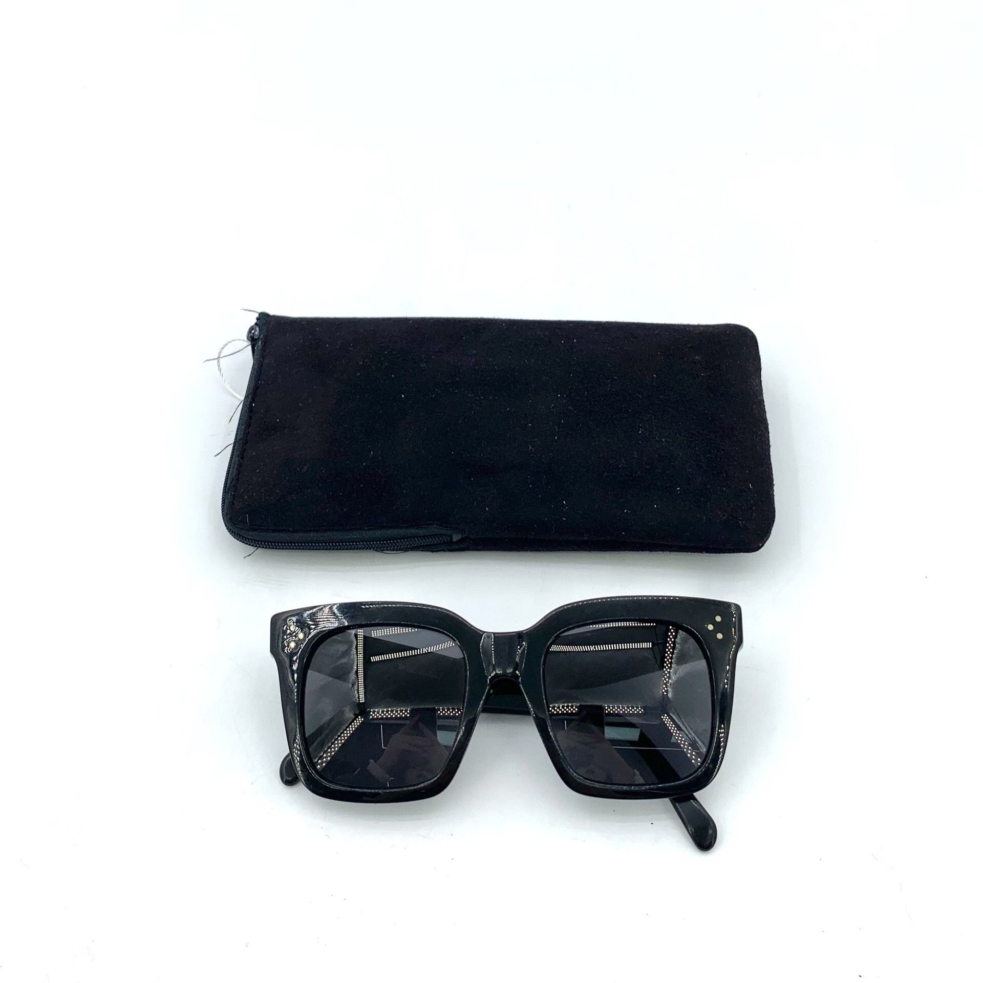 Celine Celine Black Square Frame Sunglasses Size ONE SIZE - 7 Thumbnail