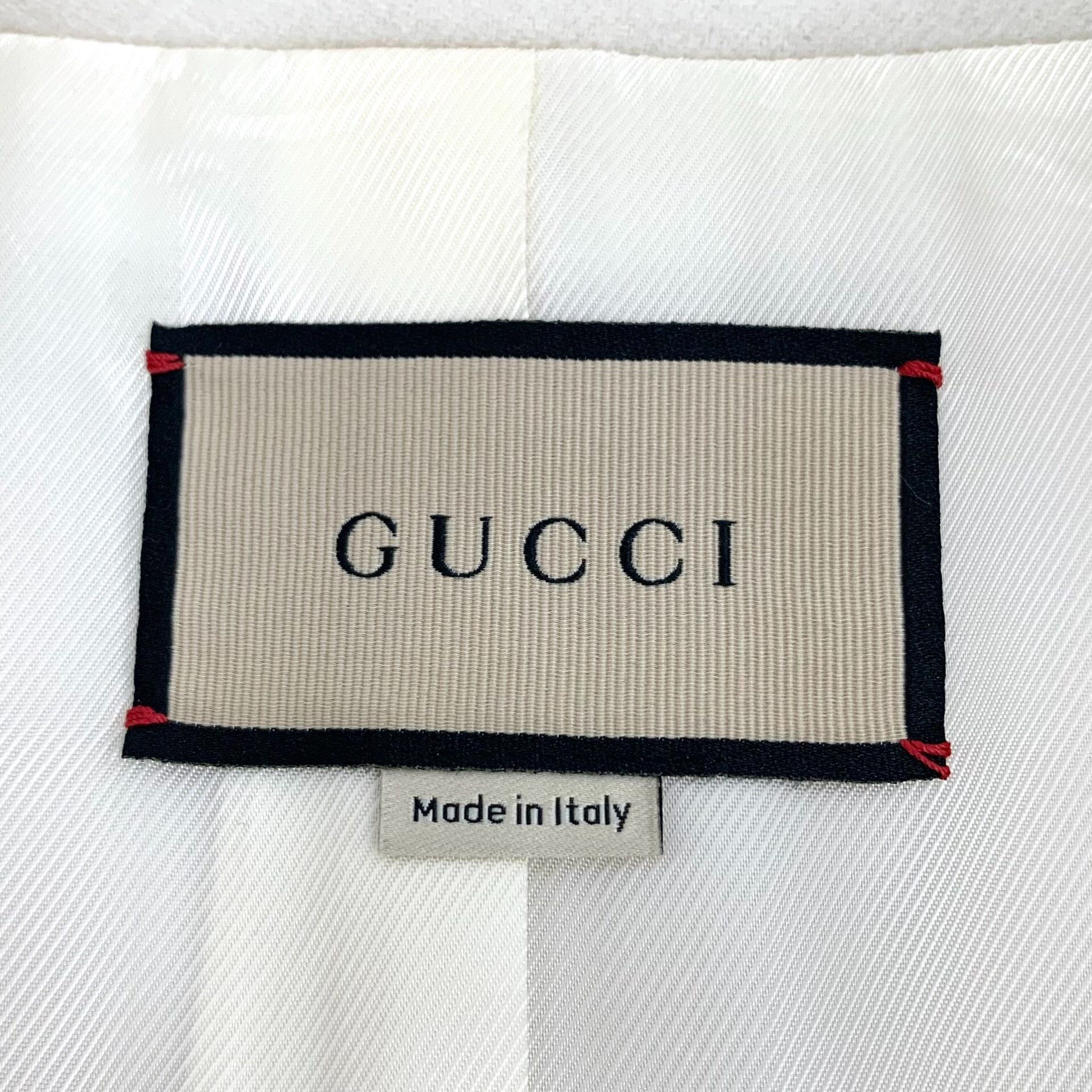 Gucci Gucci White Wool Double G Embroidery Coat Size US L / EU 52-54 / 3 - 5 Thumbnail